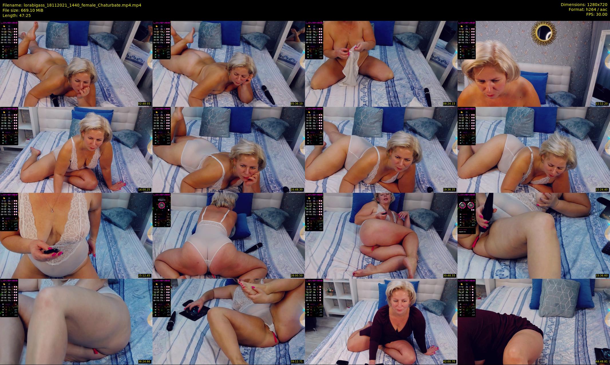 lorabigass — 48 minute Chaturbate female cam show recording, 720p, Nov 18, 2021