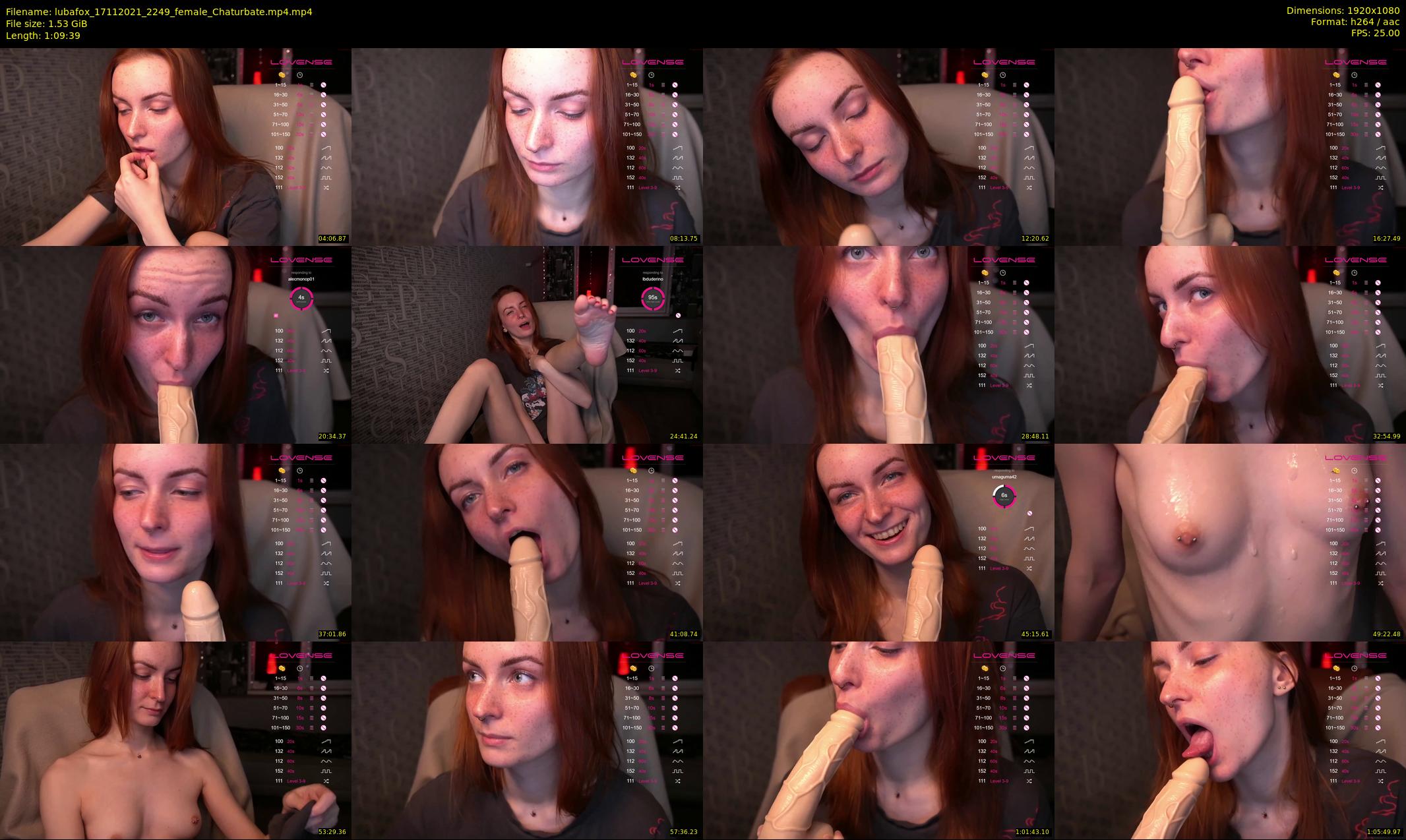 lubafox — 70 minute Chaturbate female cam show recording, 1080p, Nov 17, 2021