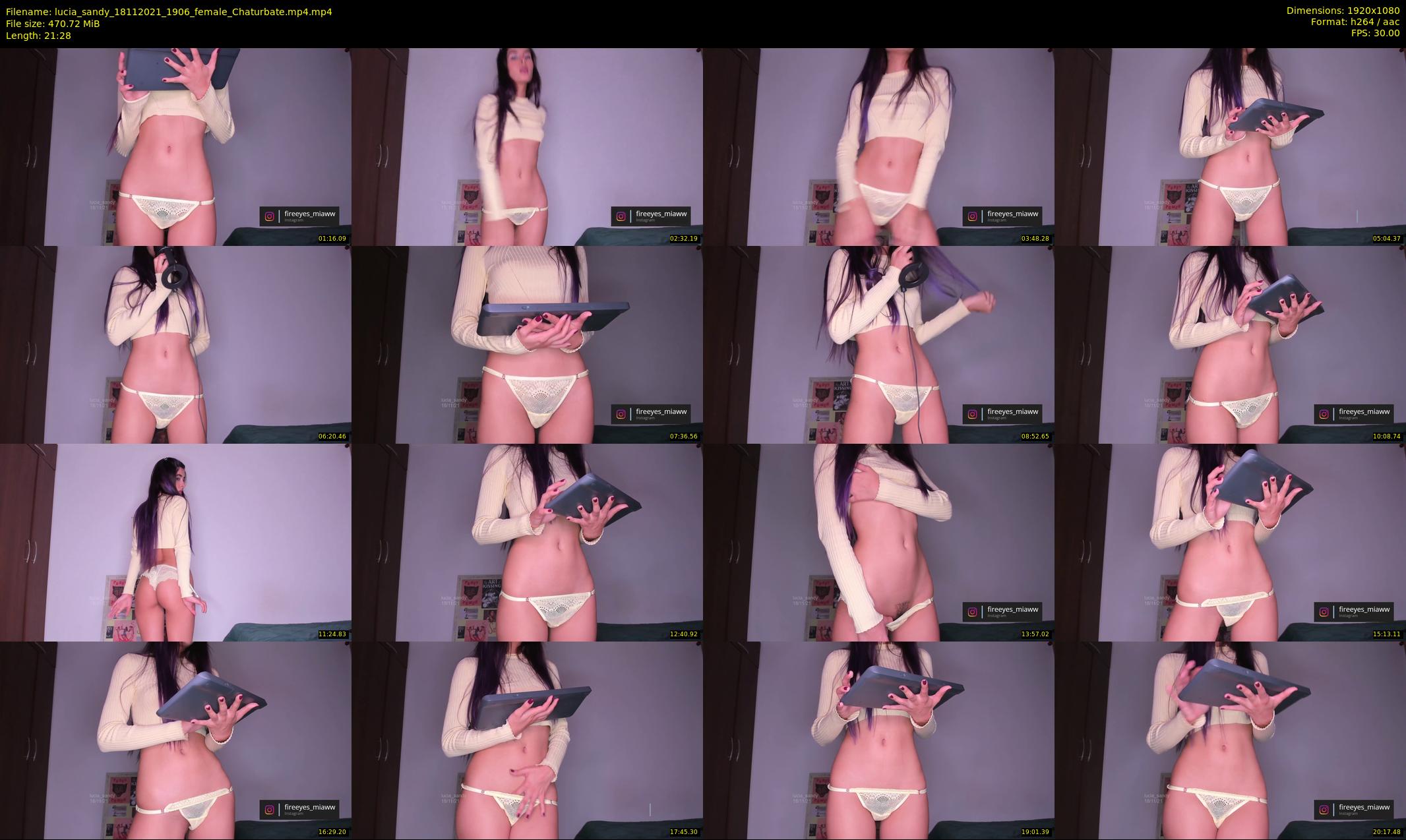 lucia_sandy — 22 minute Chaturbate female cam show recording, 1080p, Nov 18, 2021
