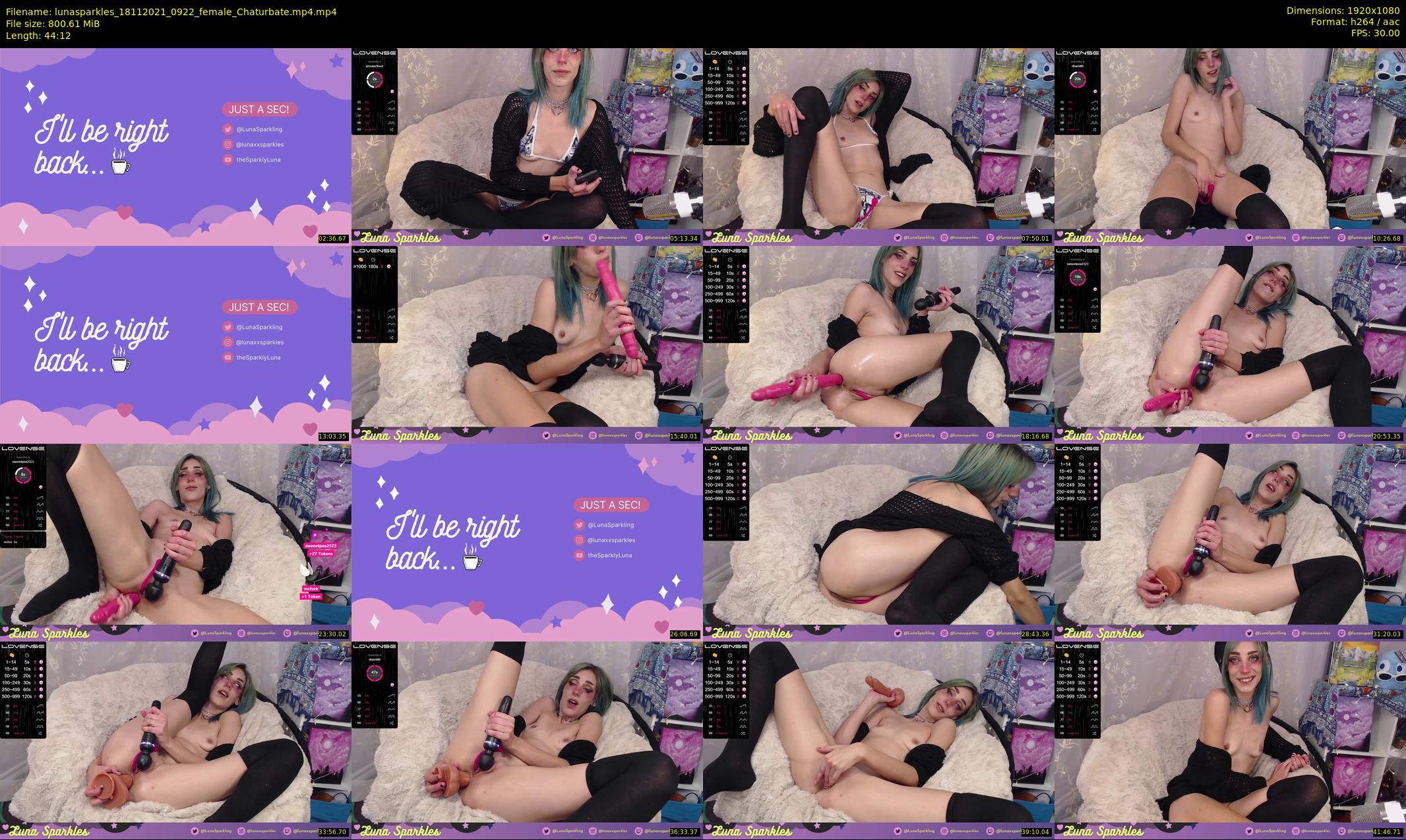 lunasparkles — 45 minute Chaturbate female cam show recording, 1080p, Nov 18, 2021