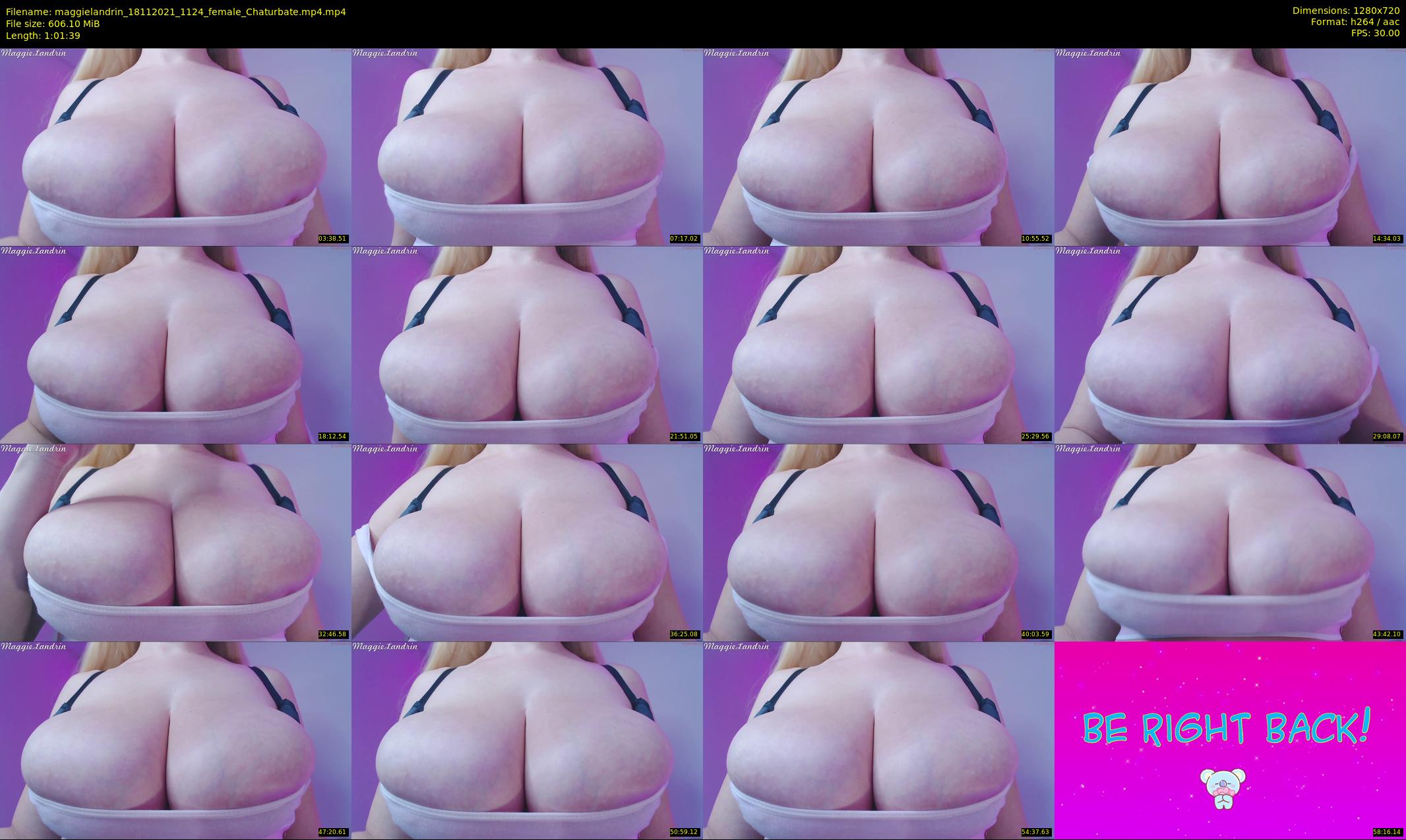 maggielandrin — 62 minute Chaturbate female cam show recording, 720p, Nov 18, 2021