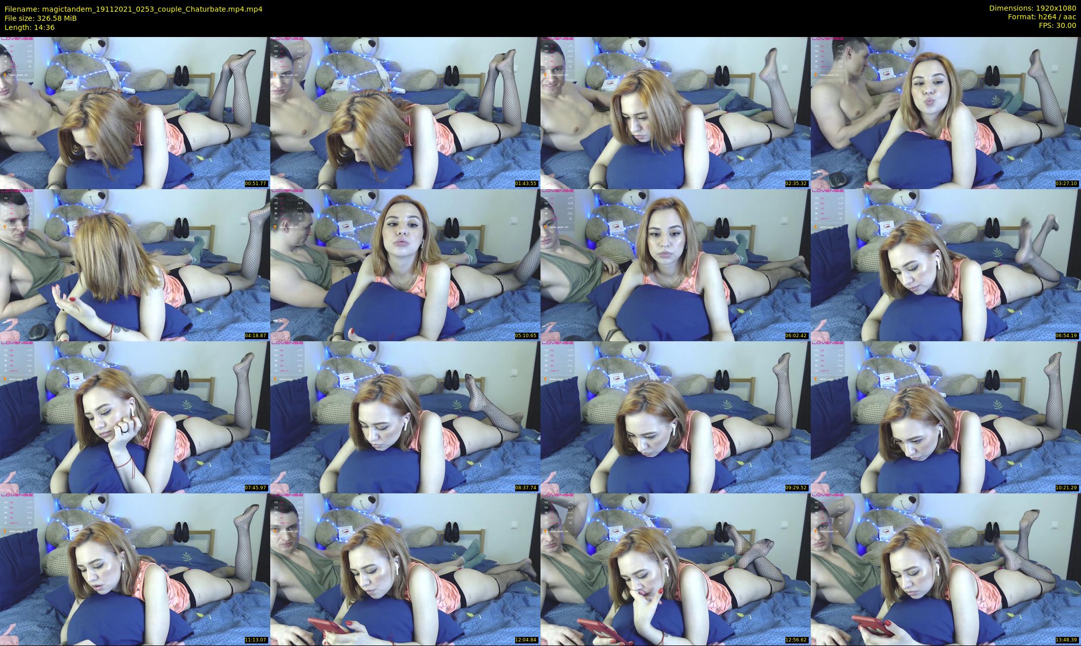 magictandem — 15 minute Chaturbate couple cam show recording, 1080p, Nov 19, 2021
