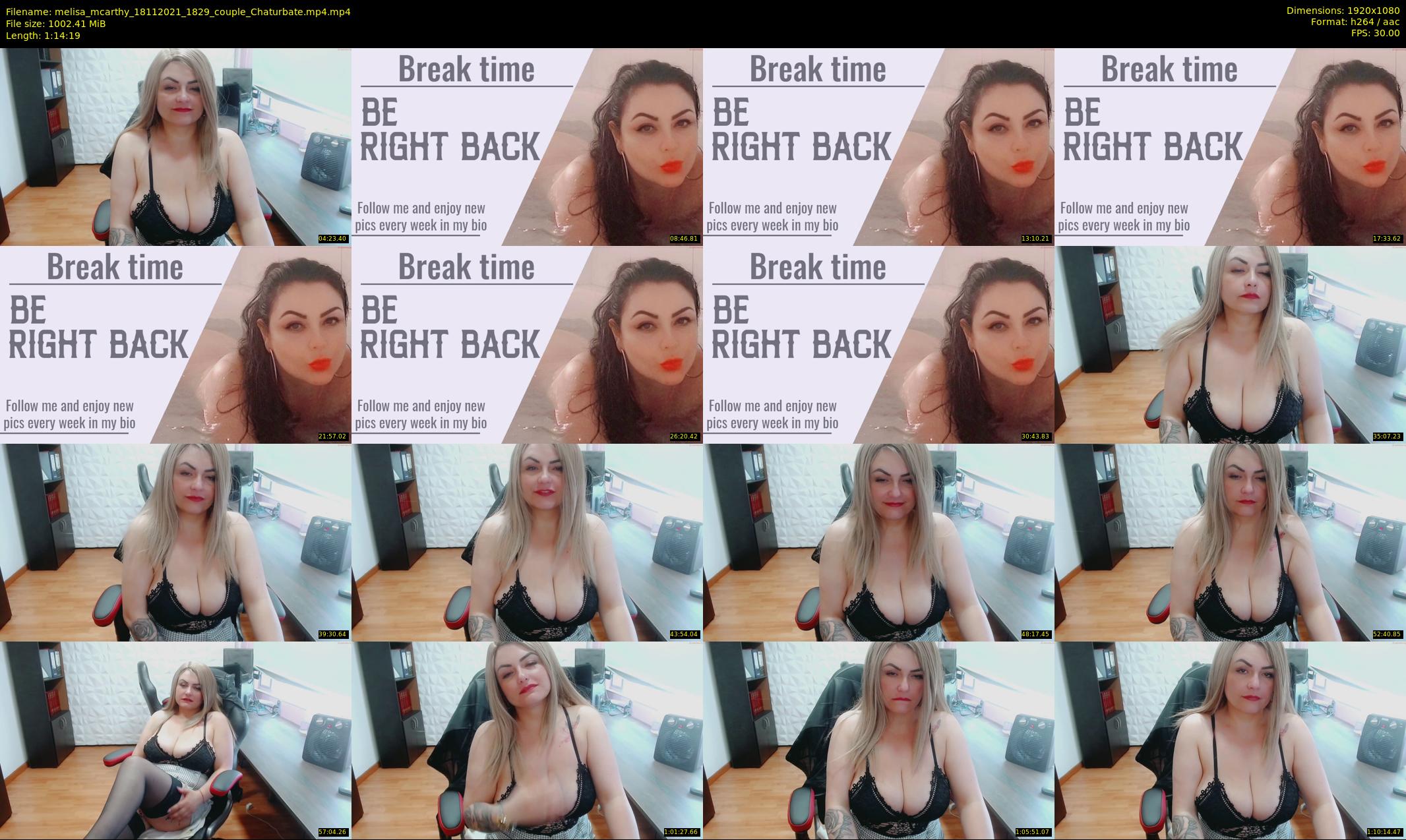 melisa_mcarthy — 75 minute Chaturbate couple cam show recording, 1080p, Nov 18, 2021