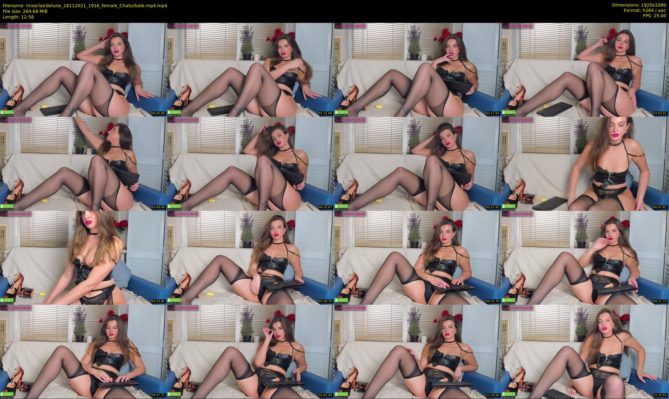 missclairdelune — 13 minute Chaturbate female cam show recording, 1080p, Nov 18, 2021