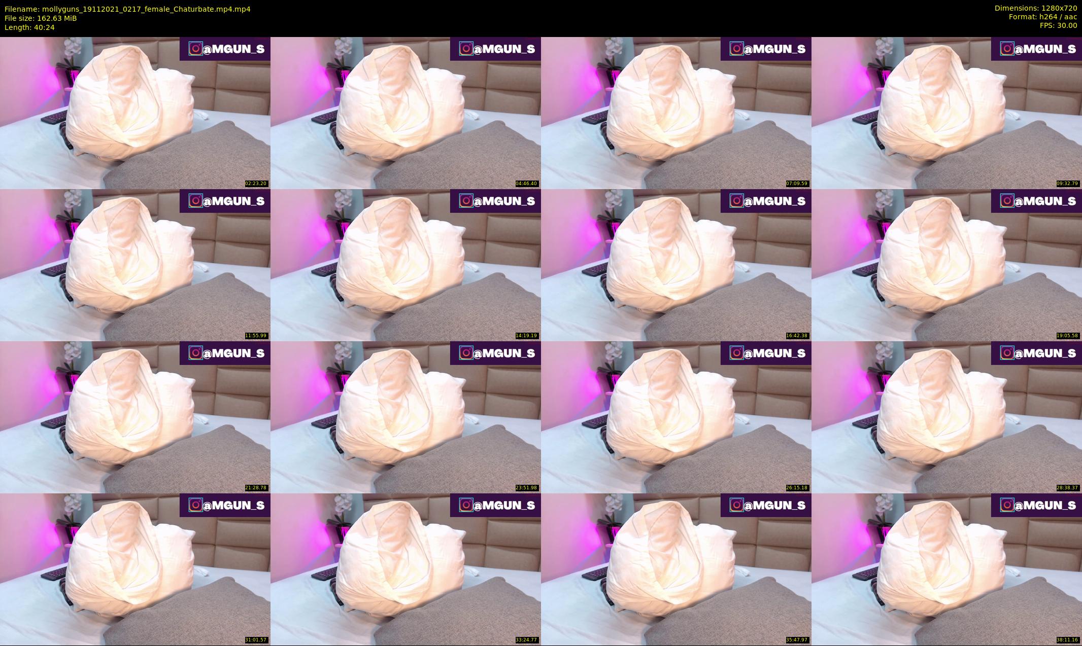 mollyguns — 41 minute Chaturbate female cam show recording, 720p, Nov 19, 2021