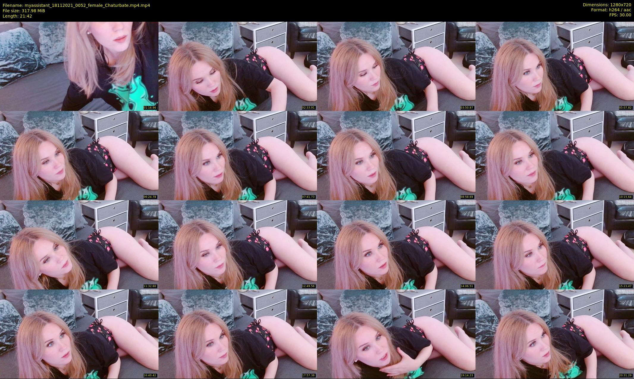 myassistant — 22 minute Chaturbate female cam show recording, 720p, Nov 18, 2021