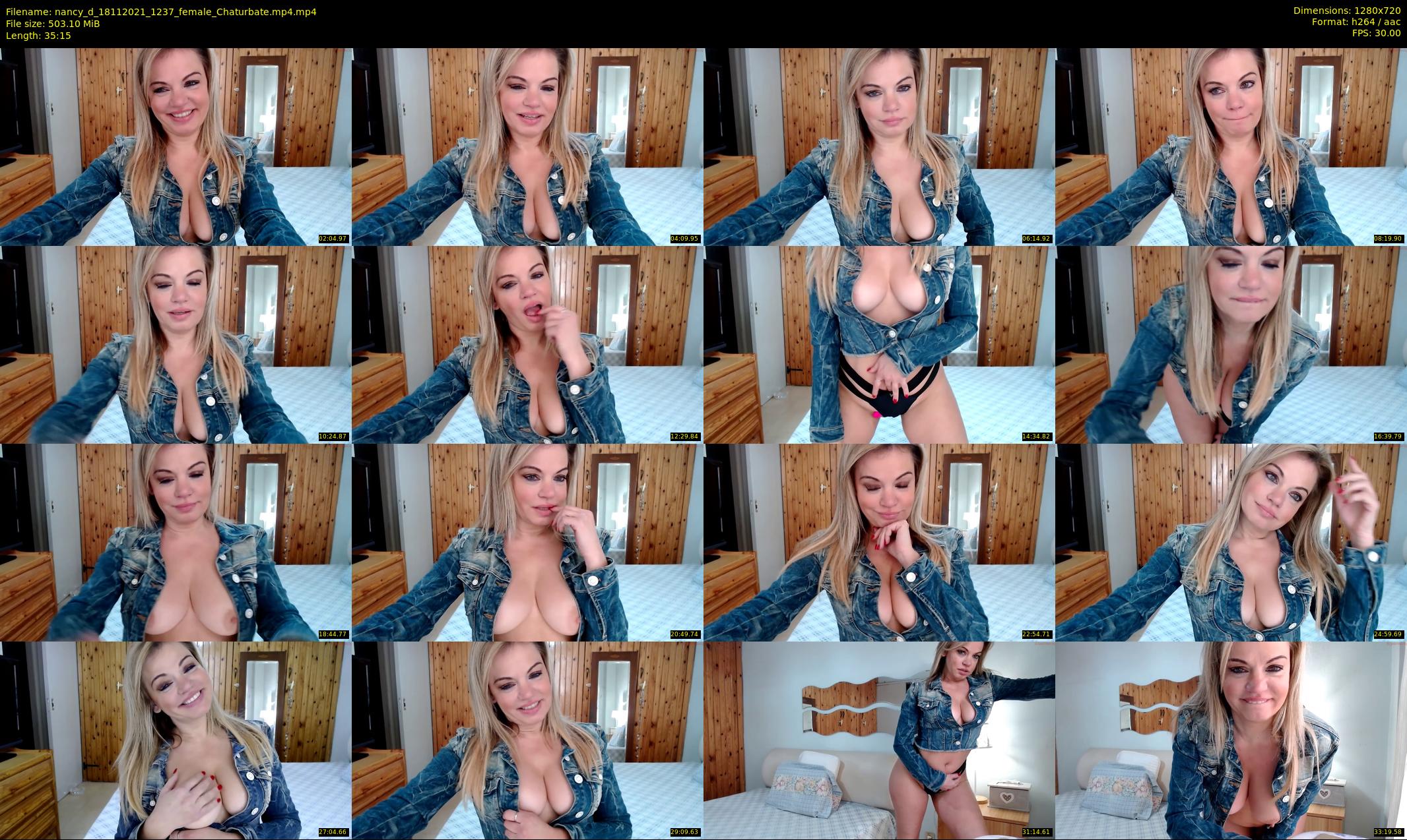 nancy_d — 36 minute Chaturbate female cam show recording, 720p, Nov 18, 2021