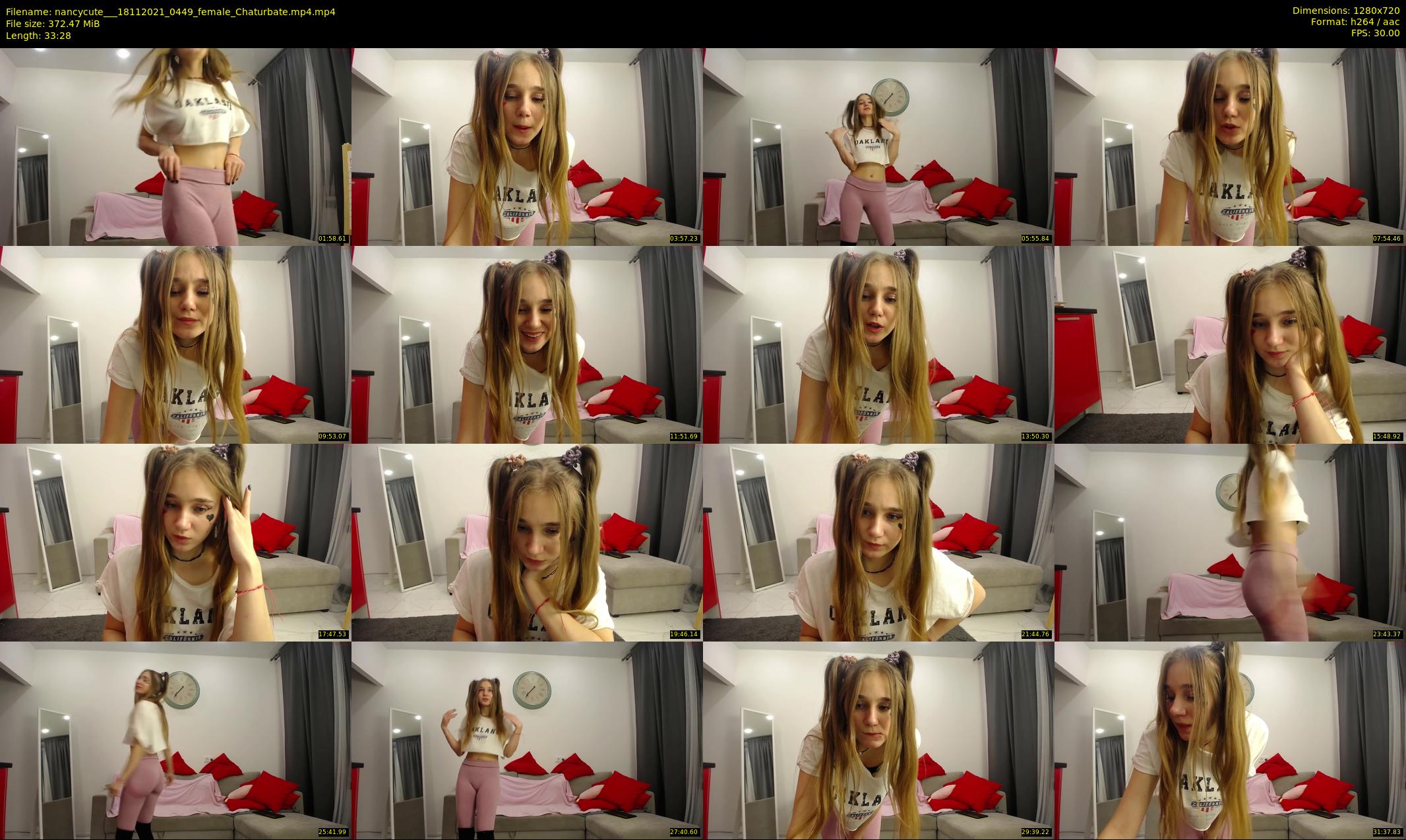 nancycute__ — 34 minute Chaturbate female cam show recording, 720p, Nov 18, 2021