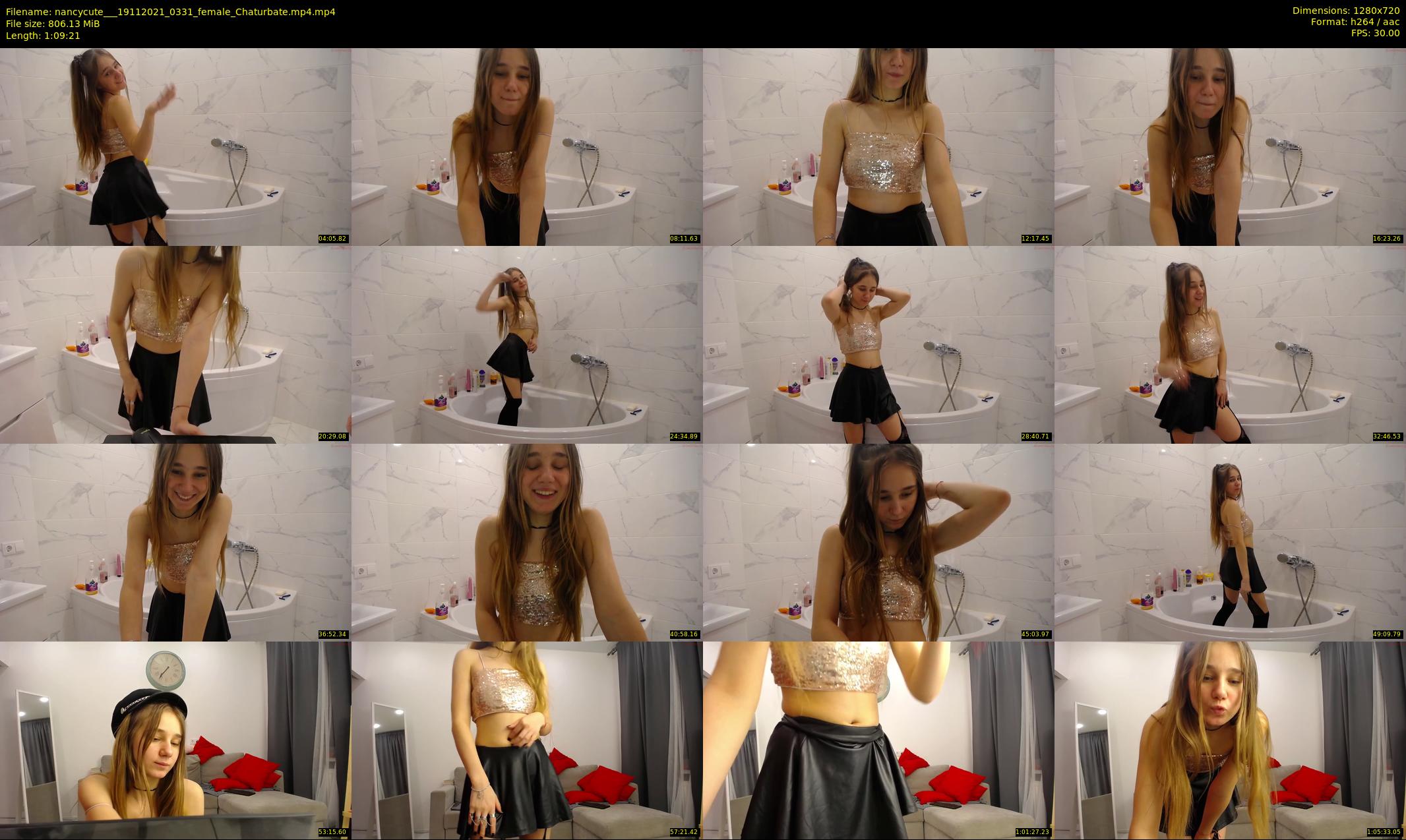 nancycute__ — 70 minute Chaturbate female cam show recording, 720p, Nov 19, 2021