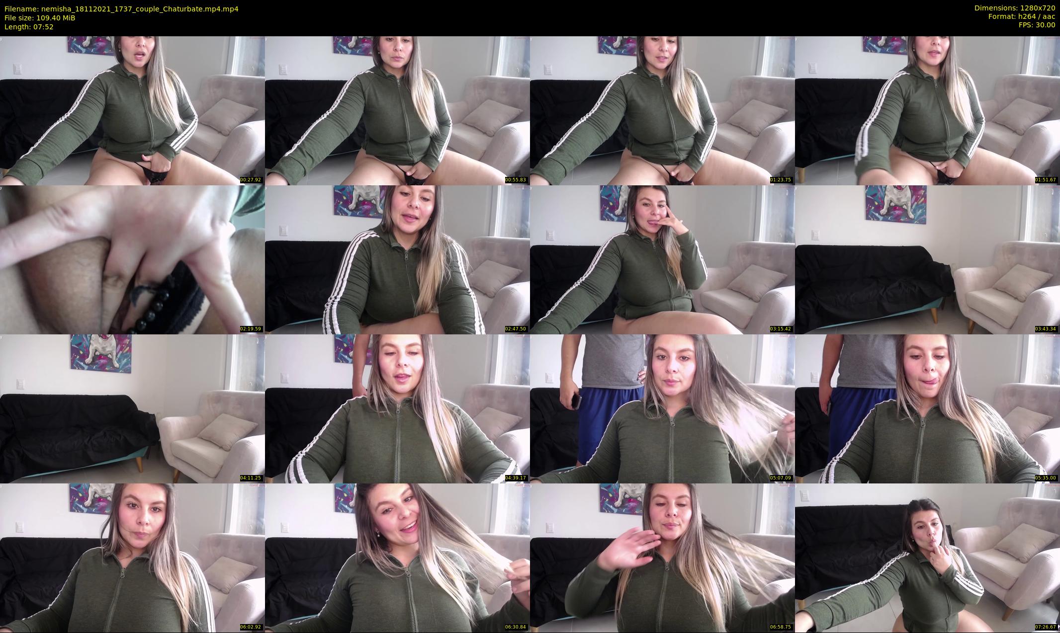 nemisha — 8 minute Chaturbate female cam show recording, 720p, Nov 18, 2021