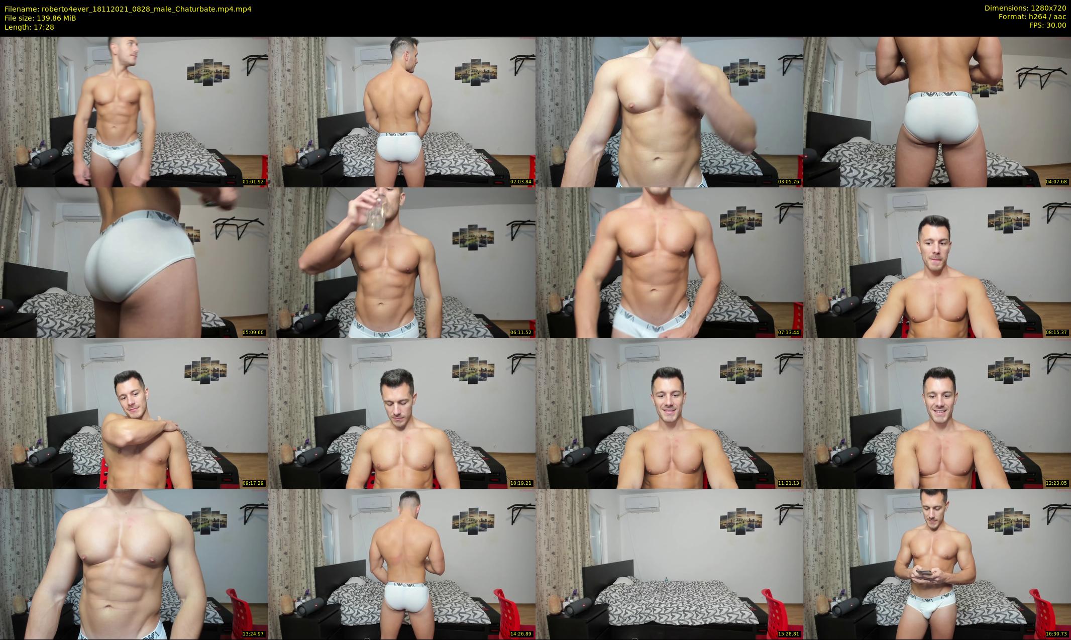 roberto4ever — 18 minute Chaturbate male cam show recording, 720p, Nov 18, 2021