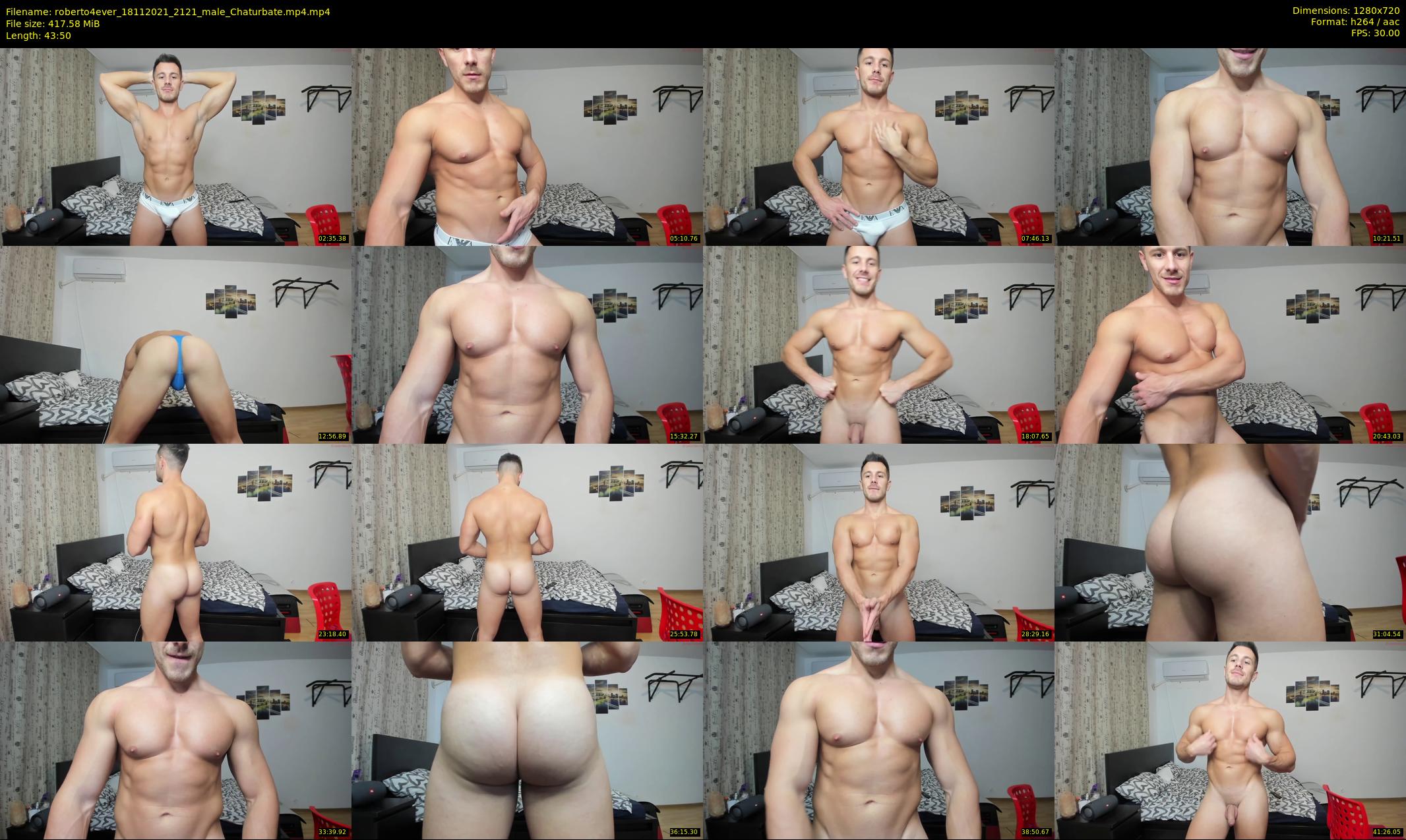 roberto4ever — 44 minute Chaturbate male cam show recording, 720p, Nov 18, 2021