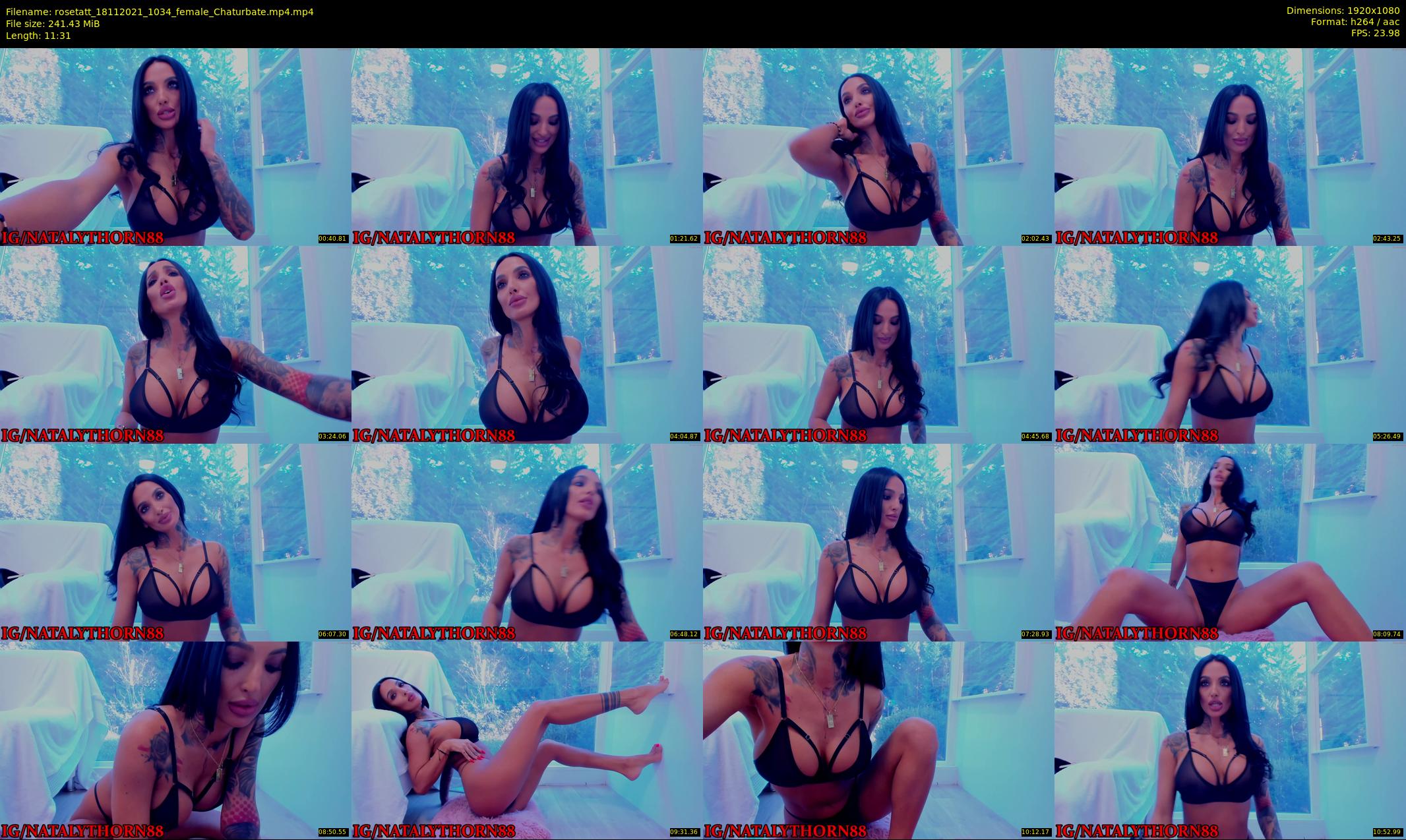 rosetatt — 12 minute Chaturbate female cam show recording, 1080p, Nov 18, 2021