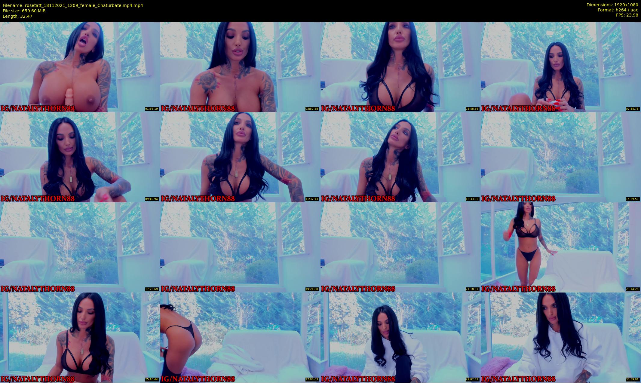 rosetatt — 33 minute Chaturbate female cam show recording, 1080p, Nov 18, 2021