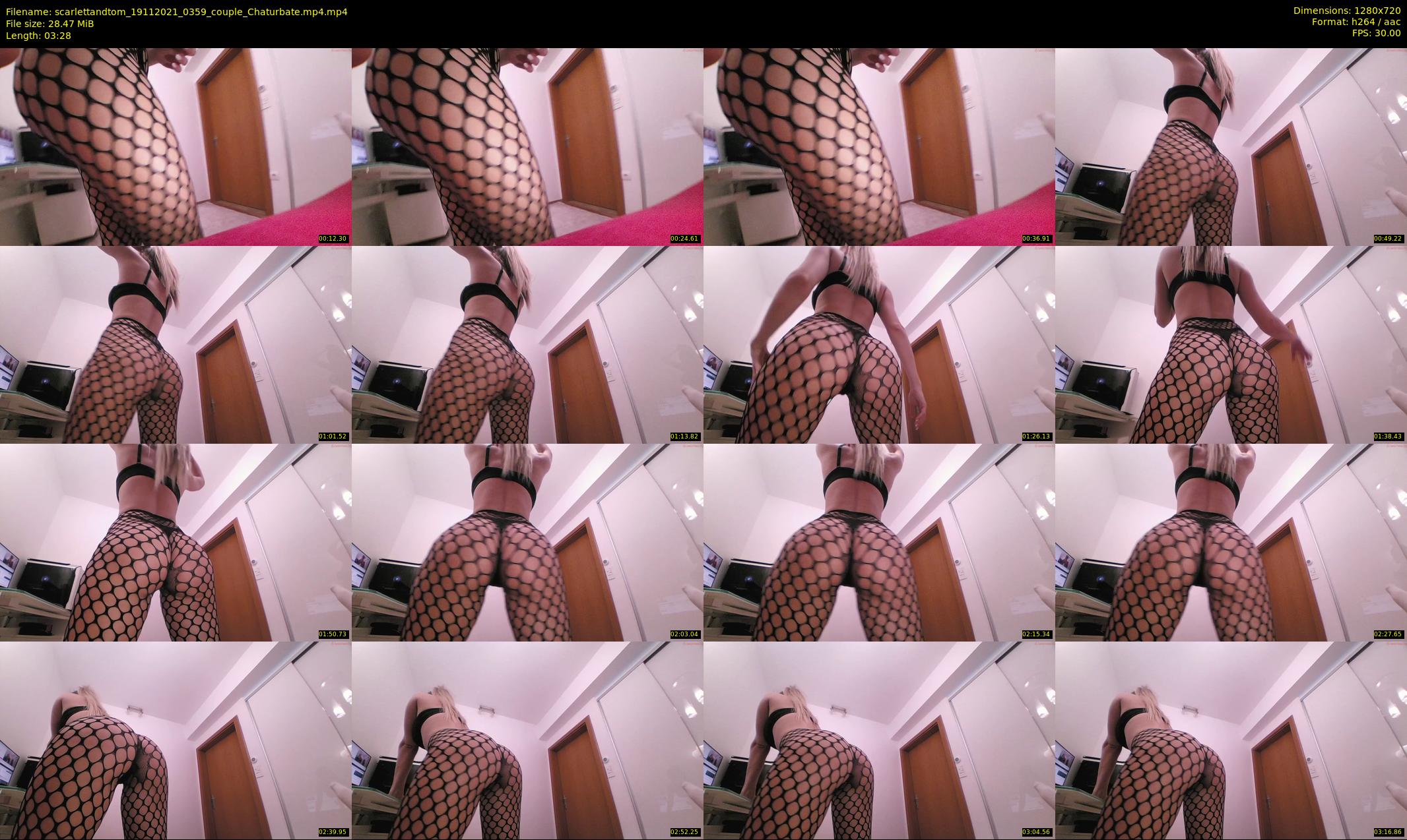 scarlettandtom — 4 minute Chaturbate couple cam show recording, 720p, Nov 19, 2021