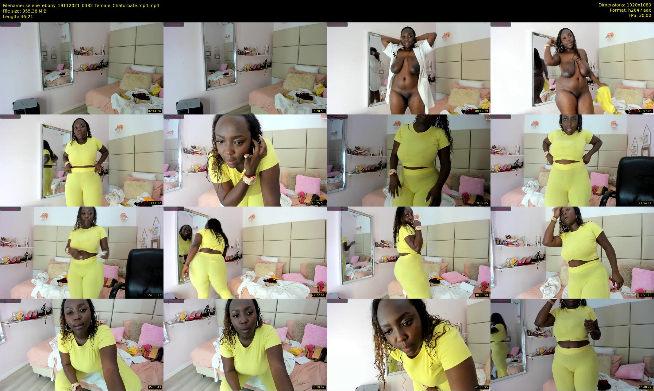 selene_ebony — 47 minute Chaturbate female cam show recording, 1080p, Nov 19, 2021
