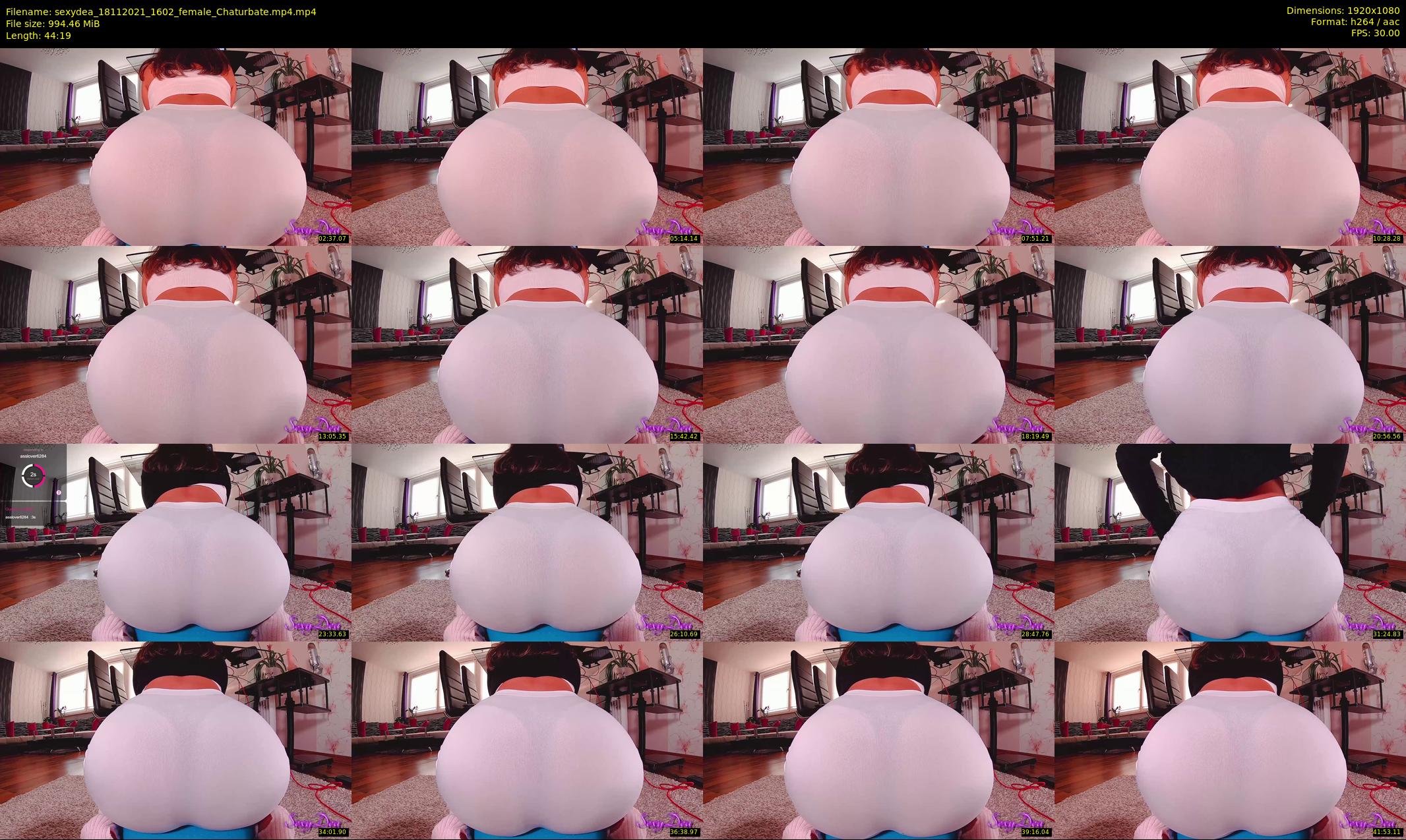 sexydea — 45 minute Chaturbate female cam show recording, 1080p, Nov 18, 2021