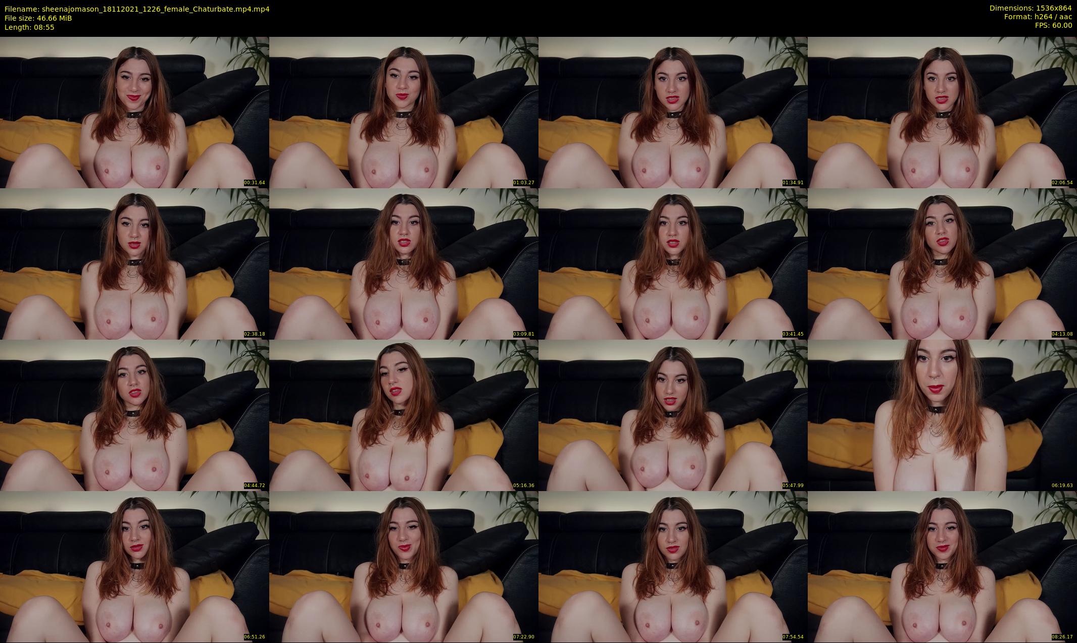 sheenajomason — 9 minute Chaturbate female cam show recording, 720p, Nov 18, 2021