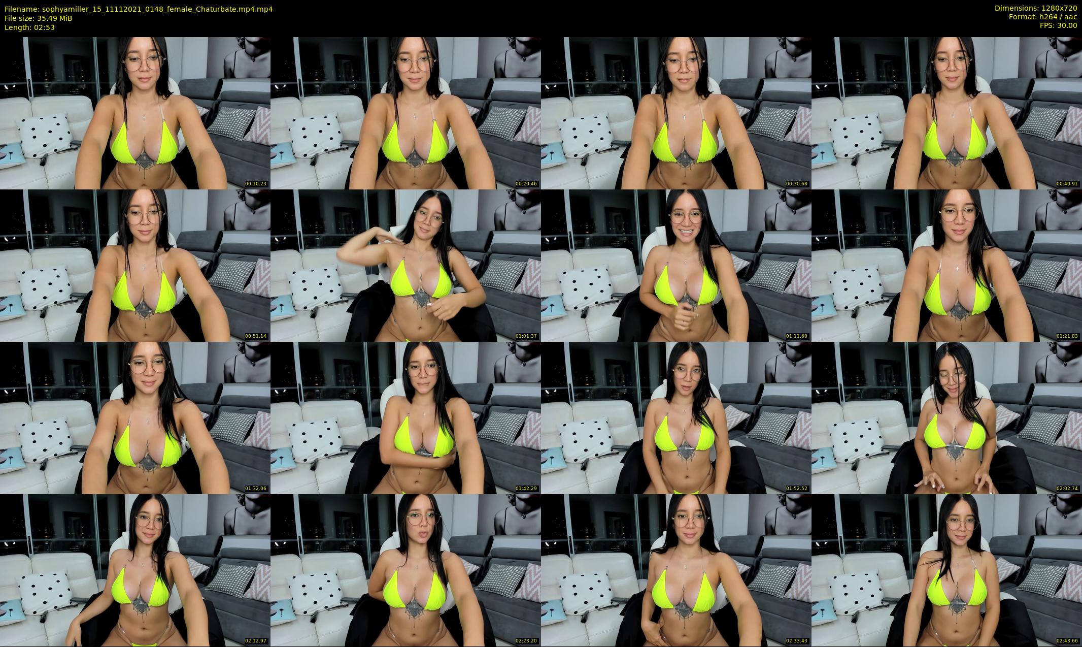 sophyamiller_15 — 3 minute Chaturbate female cam show recording, 720p, Nov 11, 2021