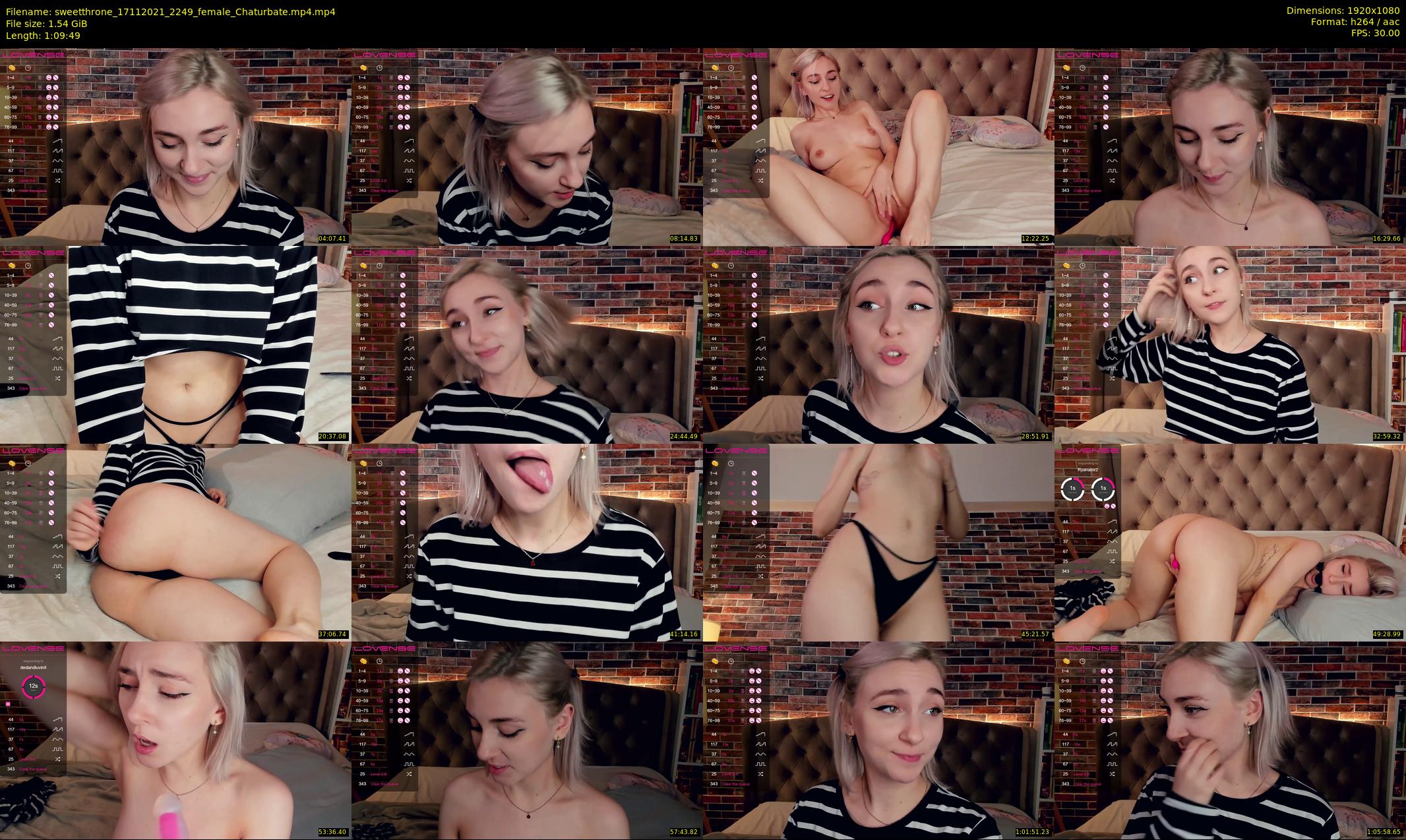 sweetthrone — 70 minute Chaturbate couple cam show recording, 1080p, Nov 17, 2021