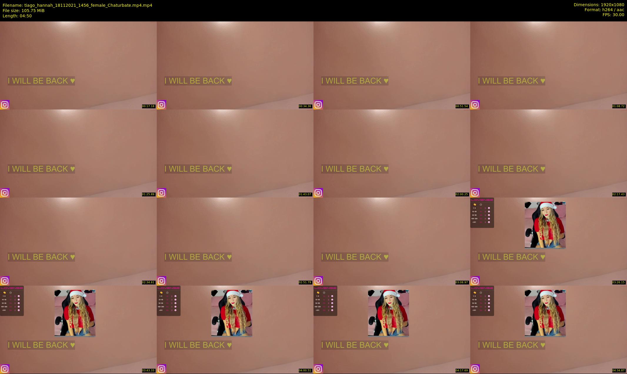 tiago_hannah — 5 minute Chaturbate couple cam show recording, 1080p, Nov 18, 2021