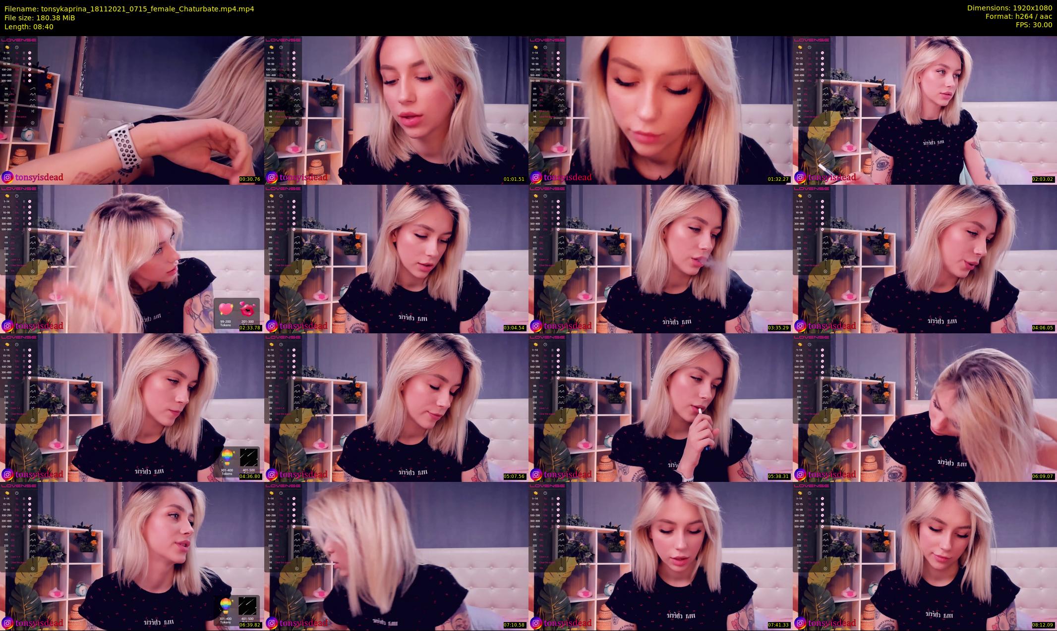 tonsykaprina — 9 minute Chaturbate couple cam show recording, 1080p, Nov 18, 2021