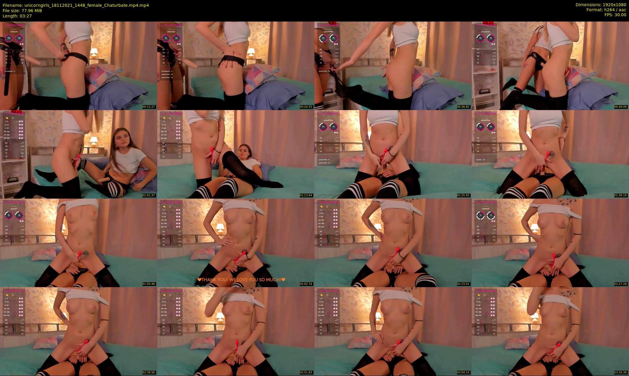 unicorngirls — 4 minute Chaturbate couple cam show recording, 1080p, Nov 18, 2021