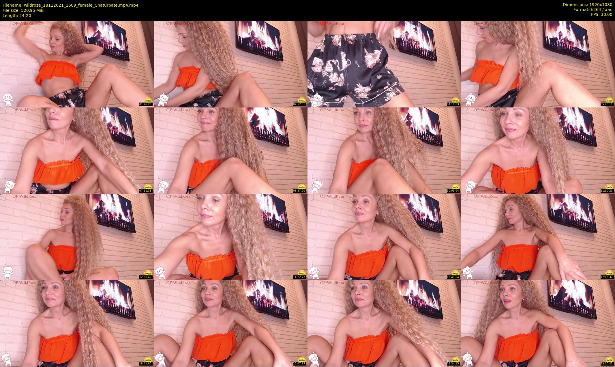 wildroze — 25 minute Chaturbate female cam show recording, 1080p, Nov 18, 2021
