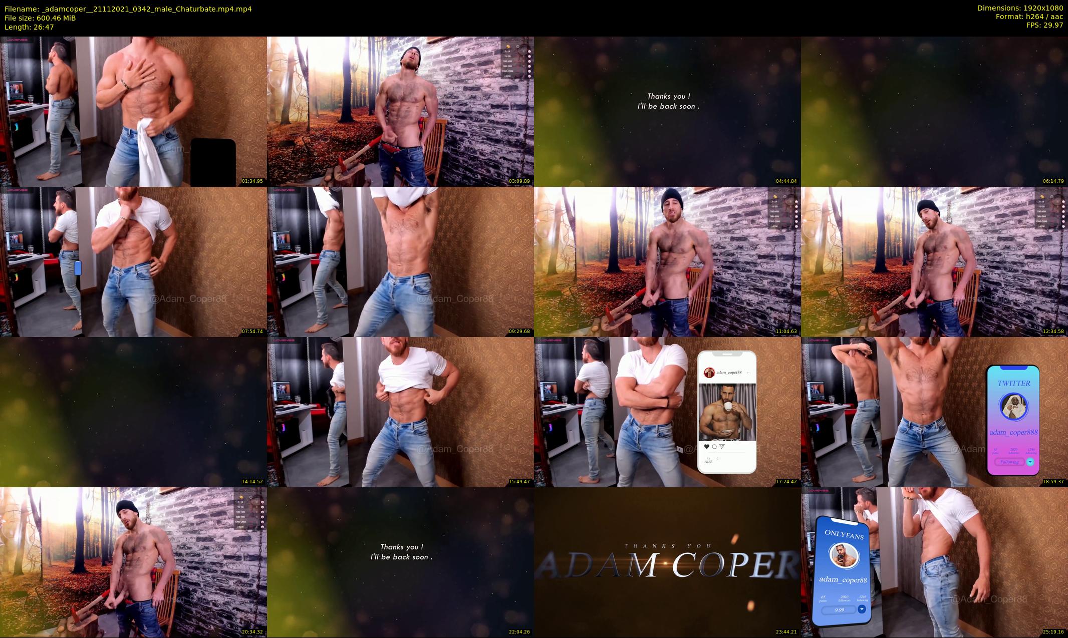 _adamcoper_ — 27 minute Chaturbate male cam show recording, 1080p, Nov 21, 2021