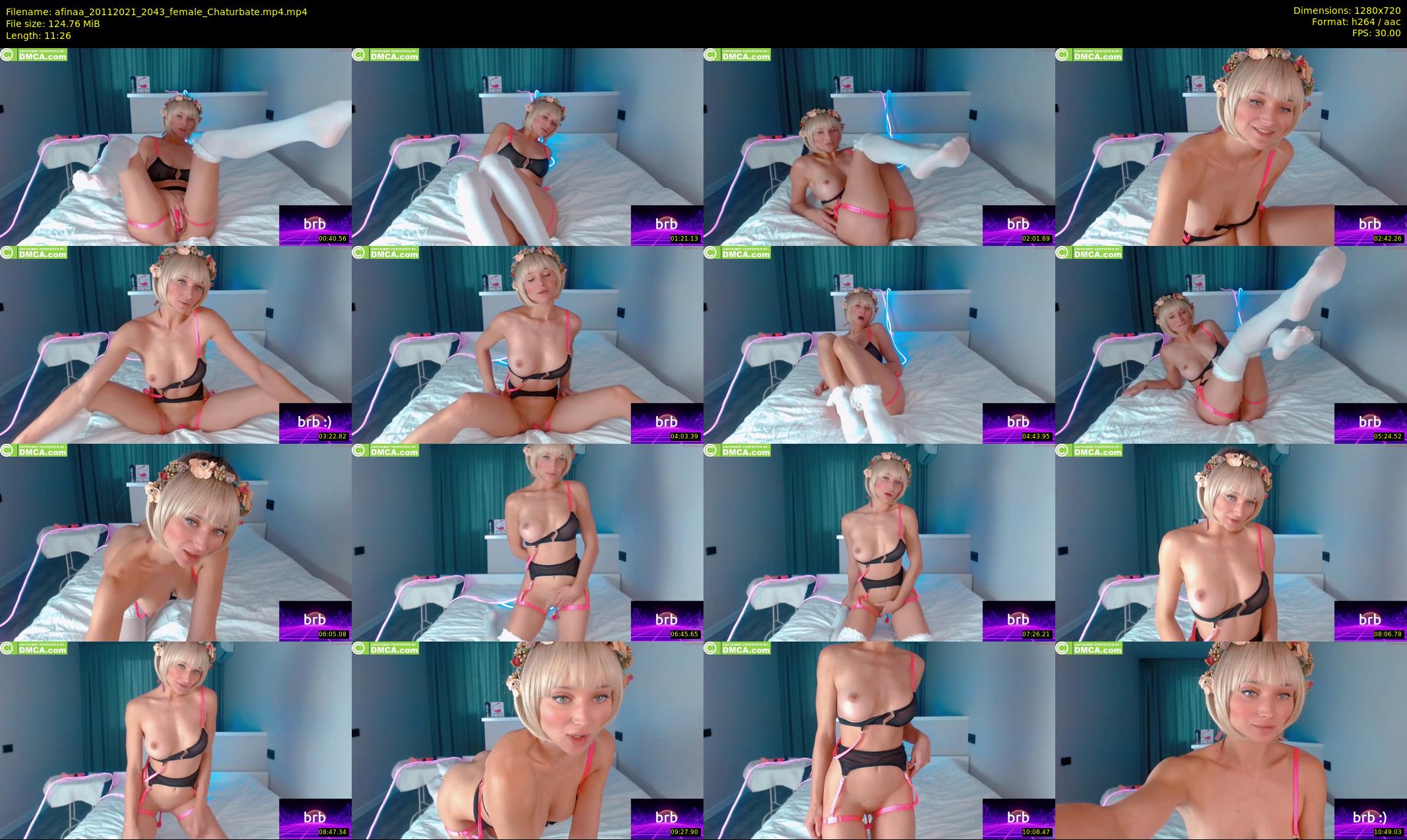 afinaa — 12 minute Chaturbate female cam show recording, 720p, Nov 20, 2021