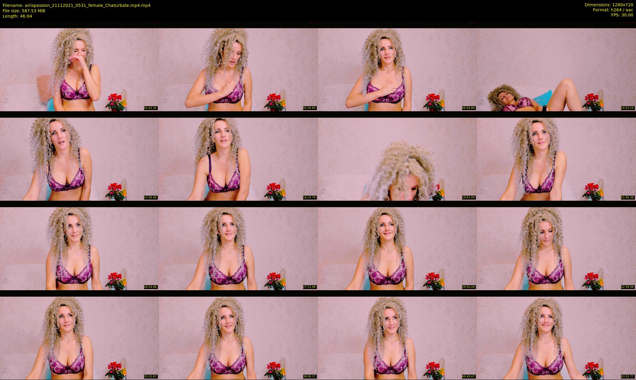 airispassion — 47 minute Chaturbate female cam show recording, 720p, Nov 21, 2021