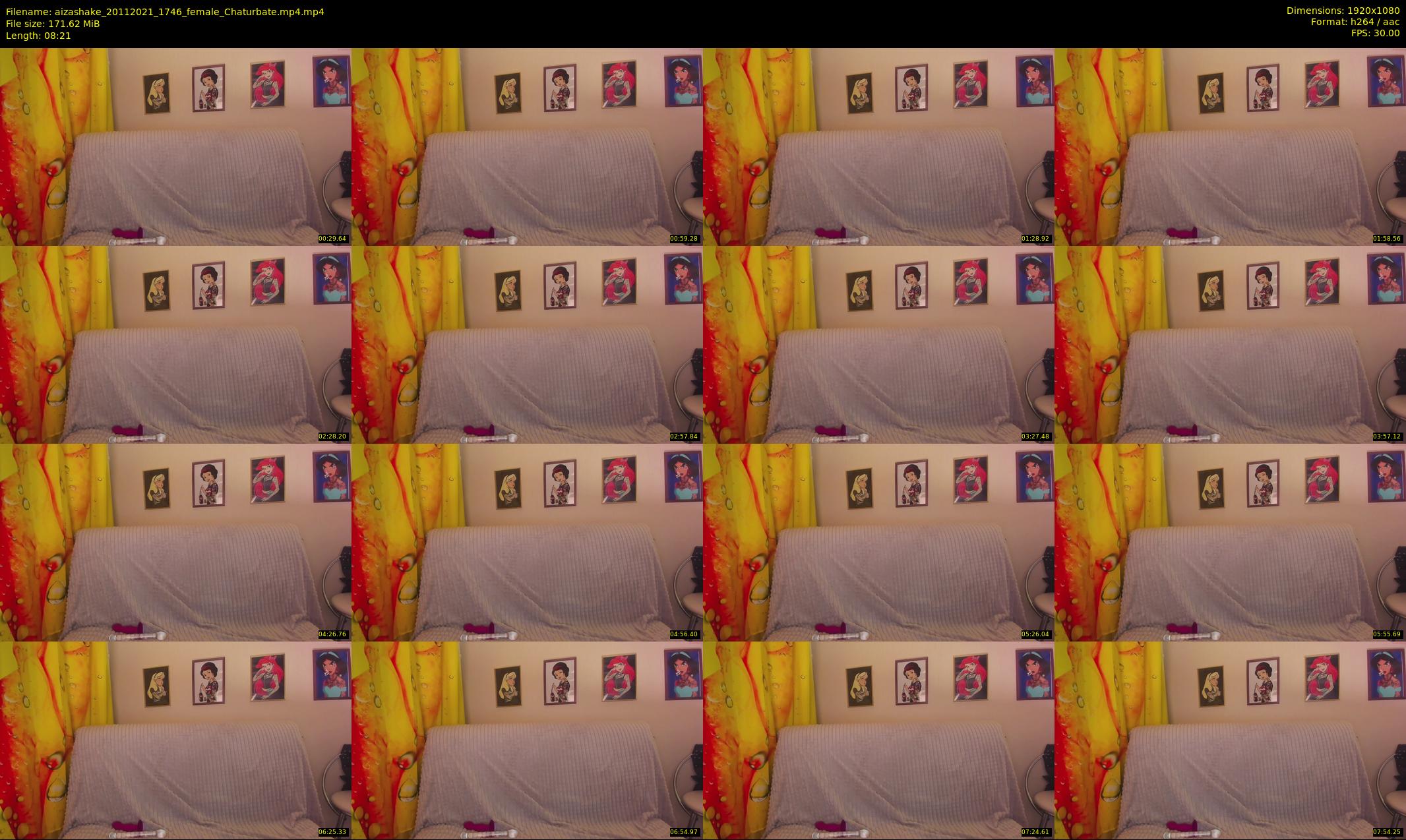 aizashake — 9 minute Chaturbate female cam show recording, 1080p, Nov 20, 2021