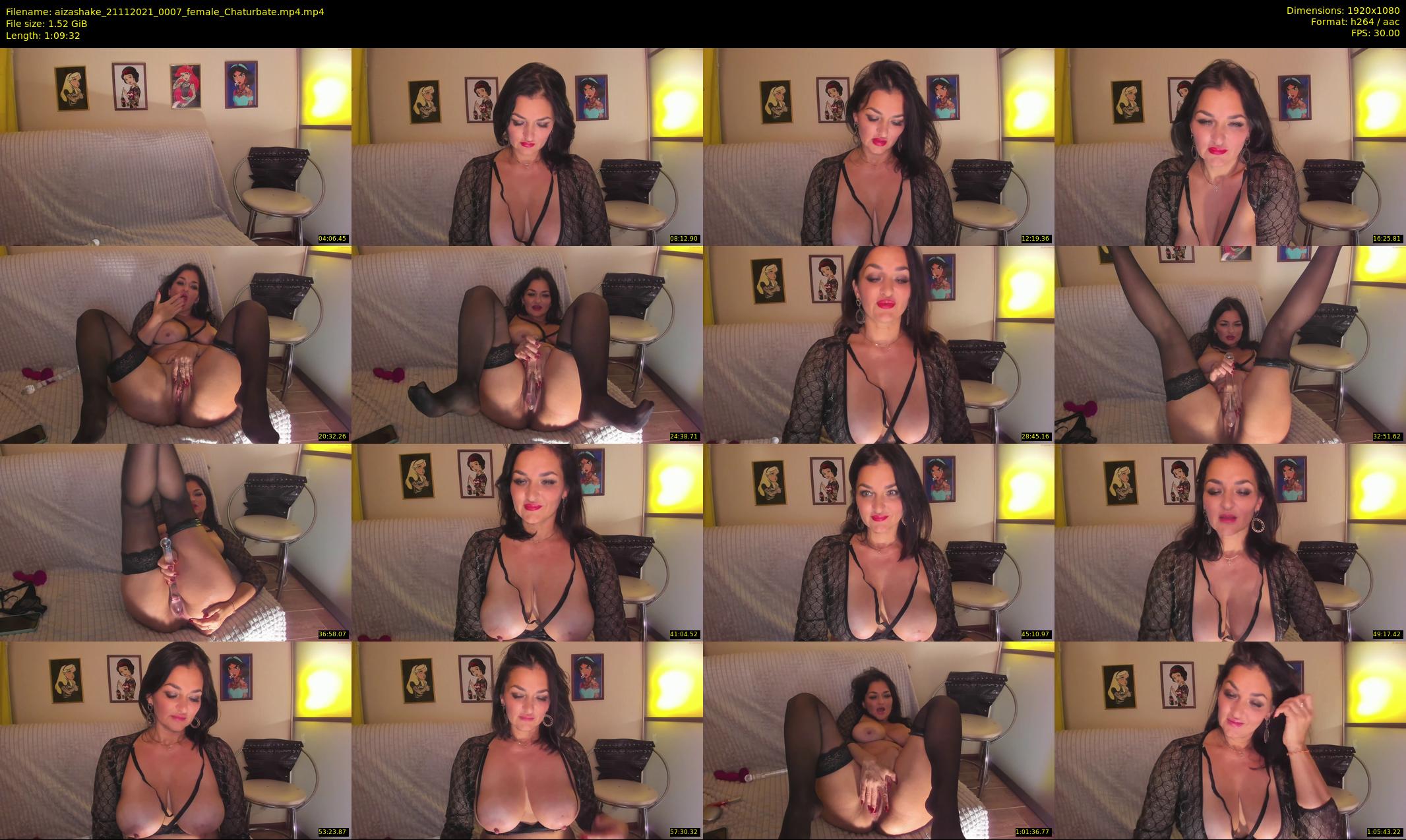 aizashake — 70 minute Chaturbate female cam show recording, 1080p, Nov 21, 2021