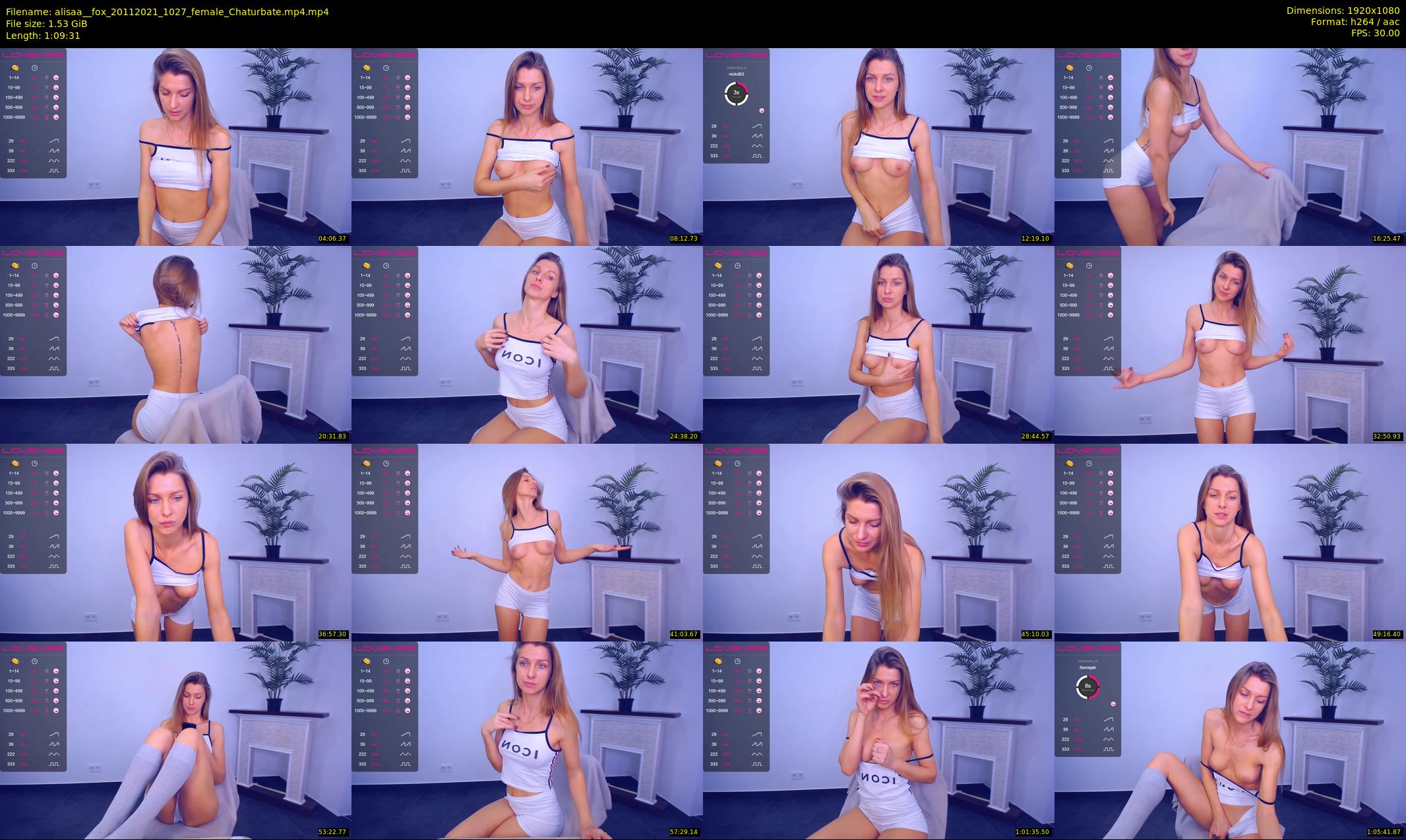 alisaa__fox — 70 minute Chaturbate female cam show recording, 1080p, Nov 20, 2021