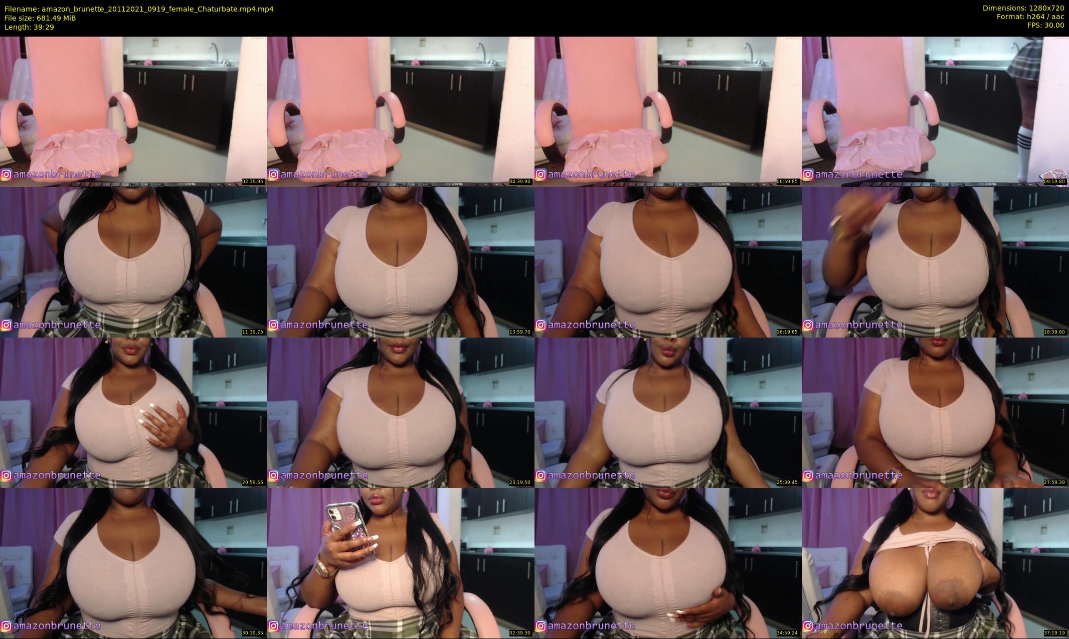 amazon_brunette — 40 minute Chaturbate female cam show recording, 720p, Nov 20, 2021