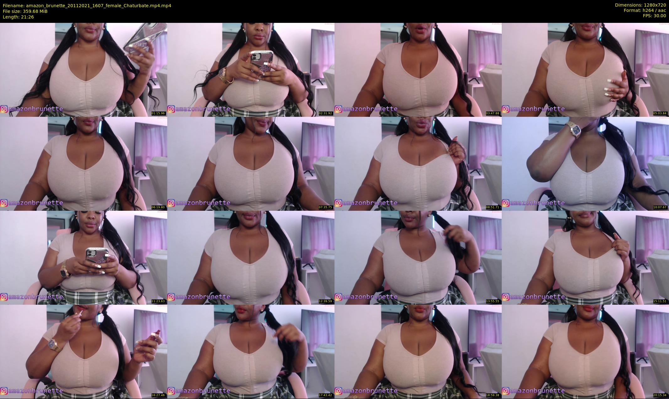 amazon_brunette — 22 minute Chaturbate female cam show recording, 720p, Nov 20, 2021