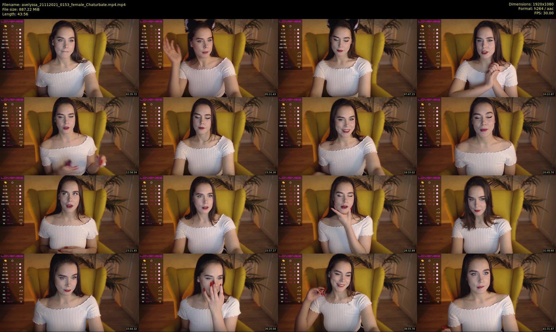 avelyssa — 44 minute Chaturbate female cam show recording, 1080p, Nov 21, 2021