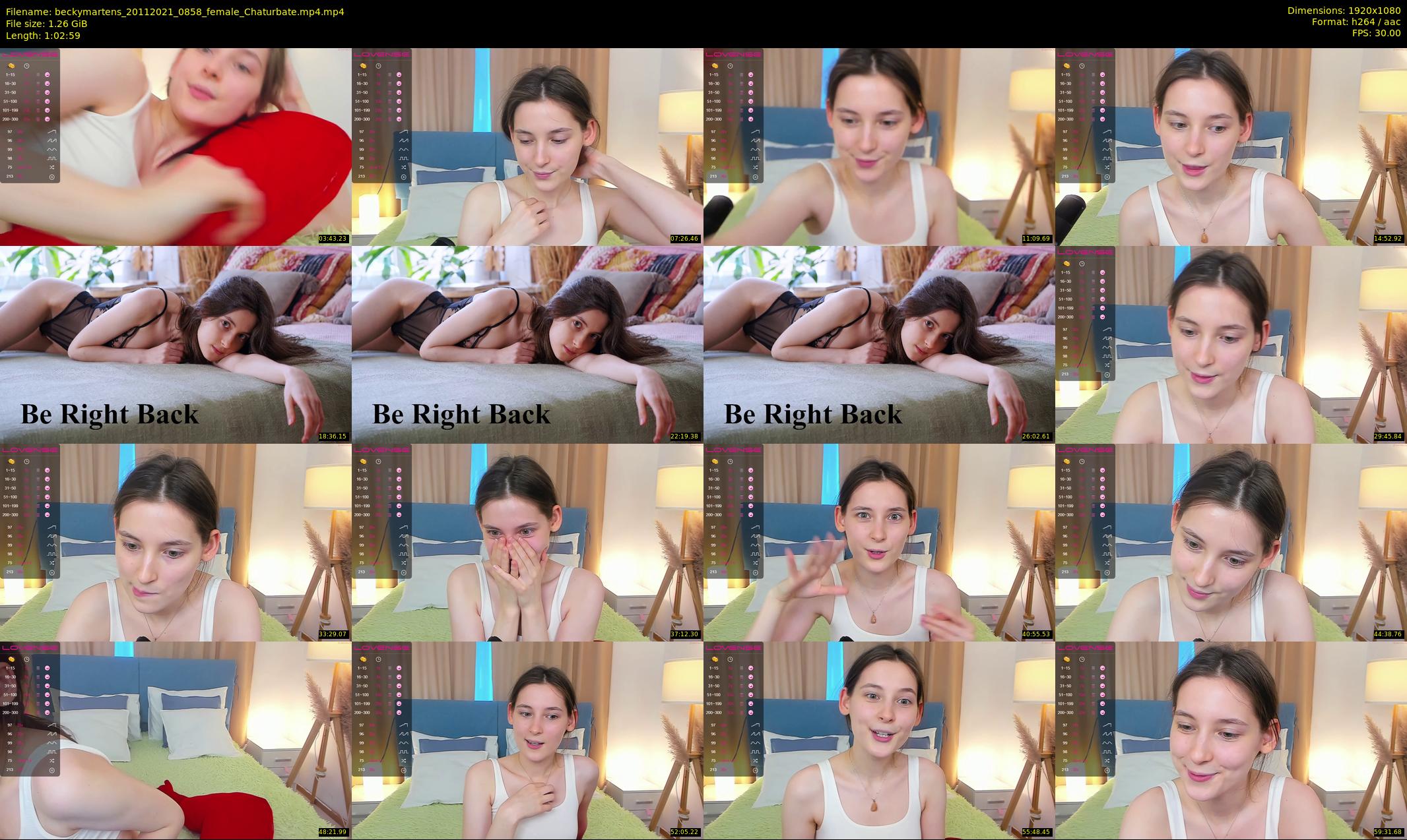 beckymartens — 63 minute Chaturbate female cam show recording, 1080p, Nov 20, 2021