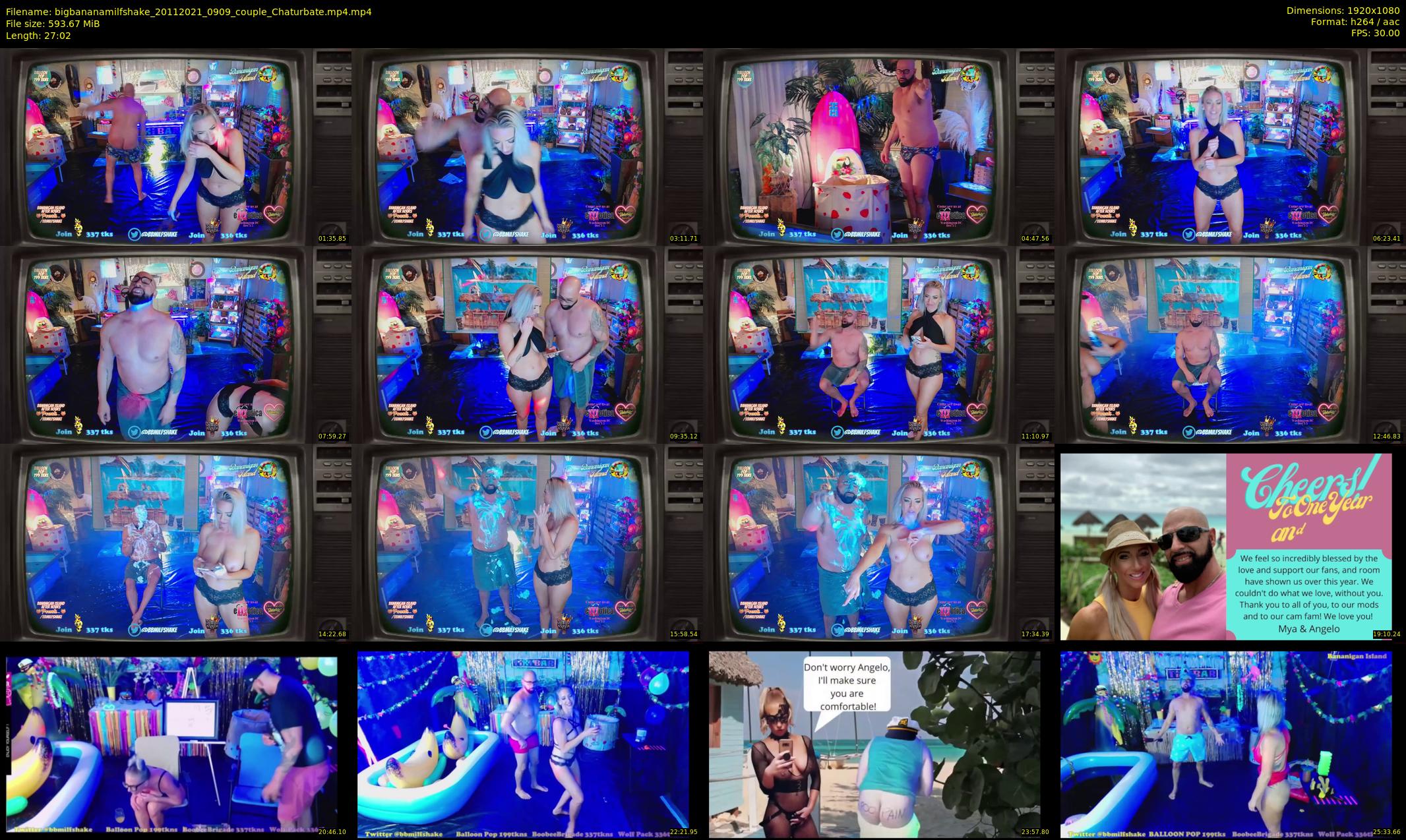 bigbananamilfshake — 28 minute Chaturbate couple cam show recording, 1080p, Nov 20, 2021