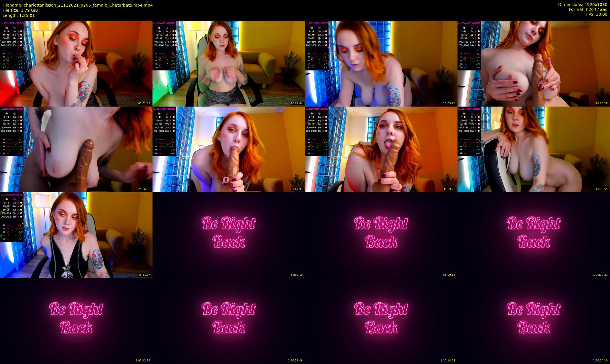 charlottanilsson — 86 minute Chaturbate female cam show recording, 1080p, Nov 21, 2021