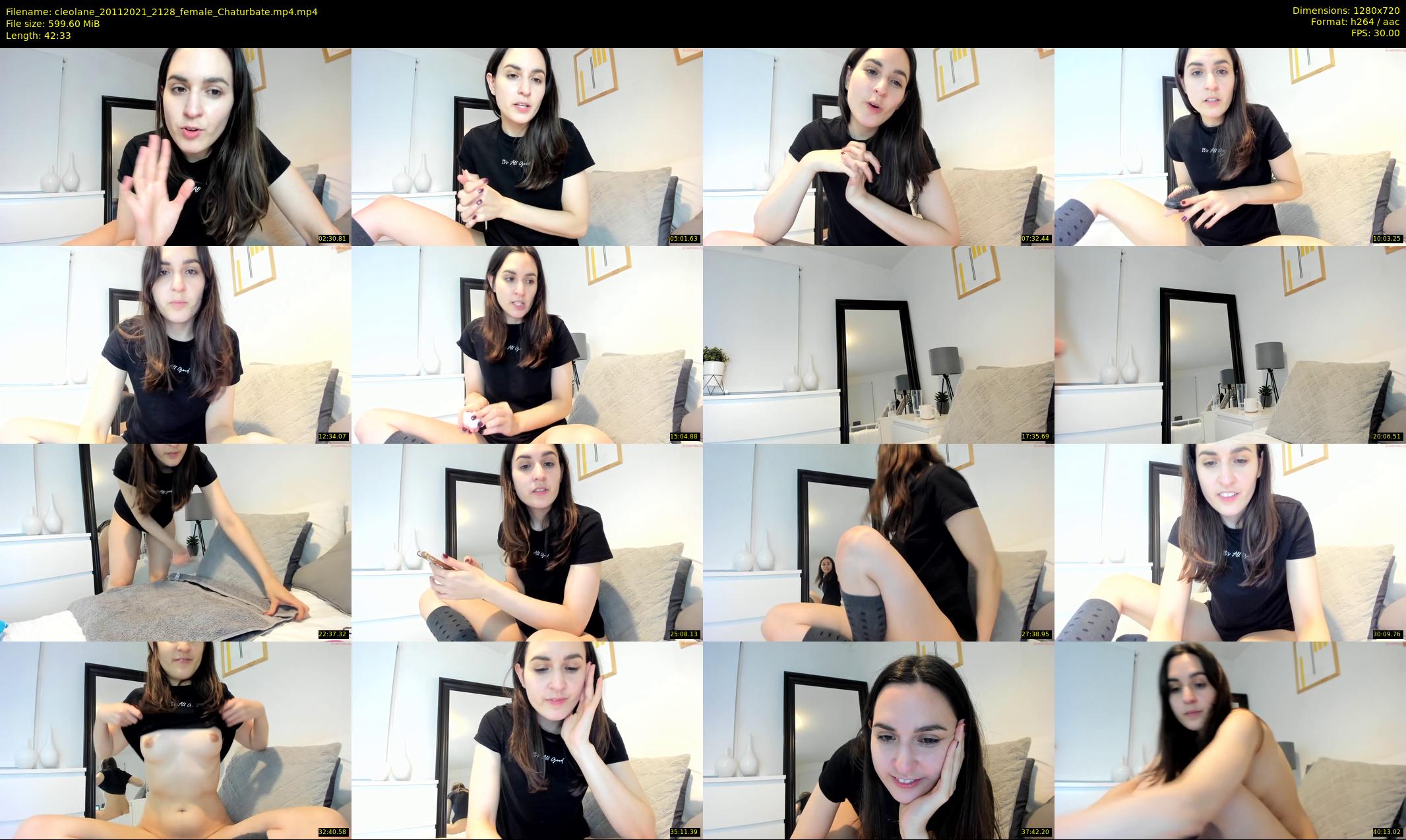 cleolane — 43 minute Chaturbate female cam show recording, 720p, Nov 20, 2021