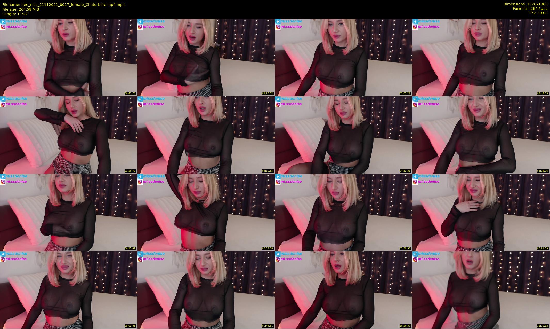 dee_nise — 12 minute Chaturbate female cam show recording, 1080p, Nov 21, 2021