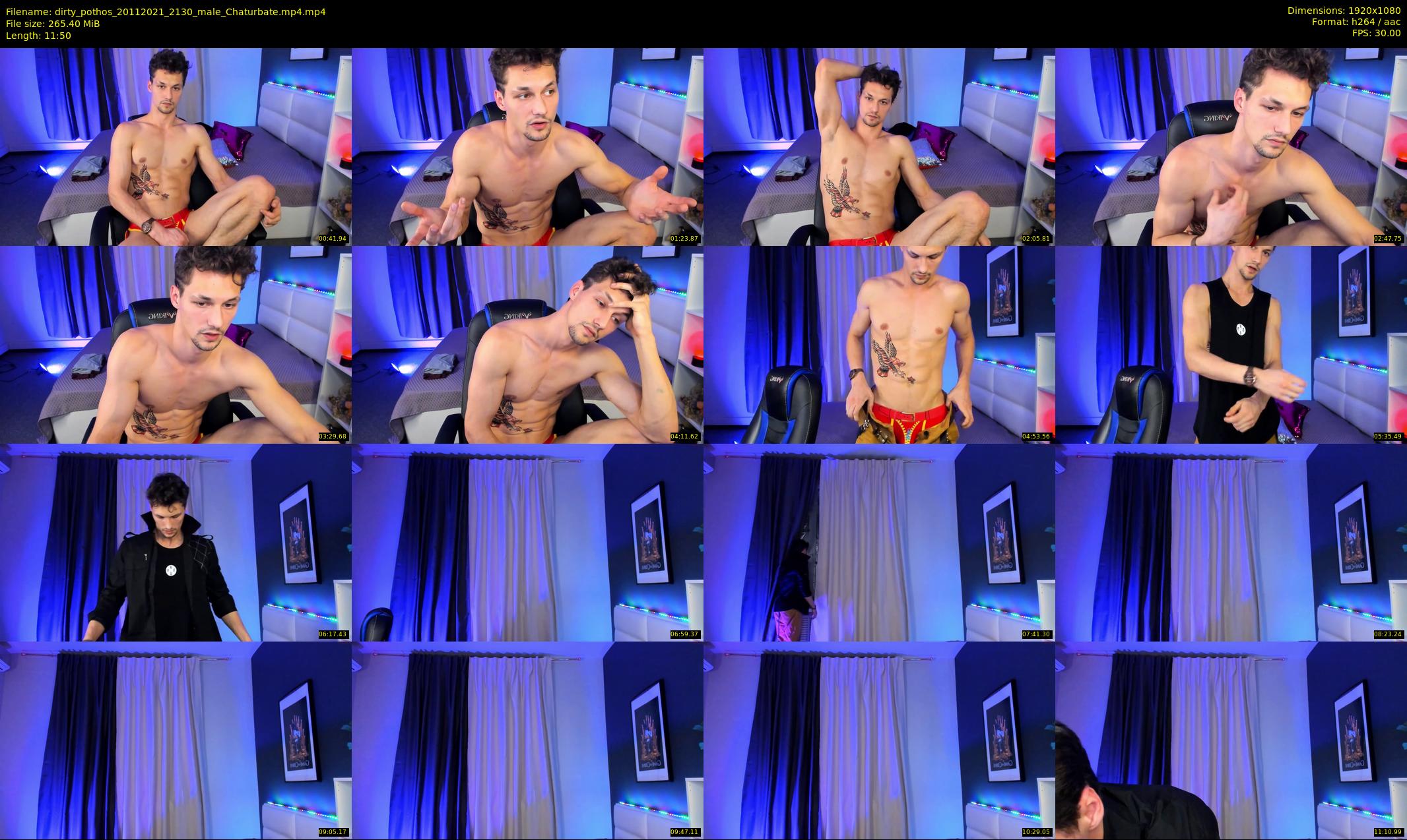 dirty_pothos — 12 minute Chaturbate male cam show recording, 1080p, Nov 20, 2021
