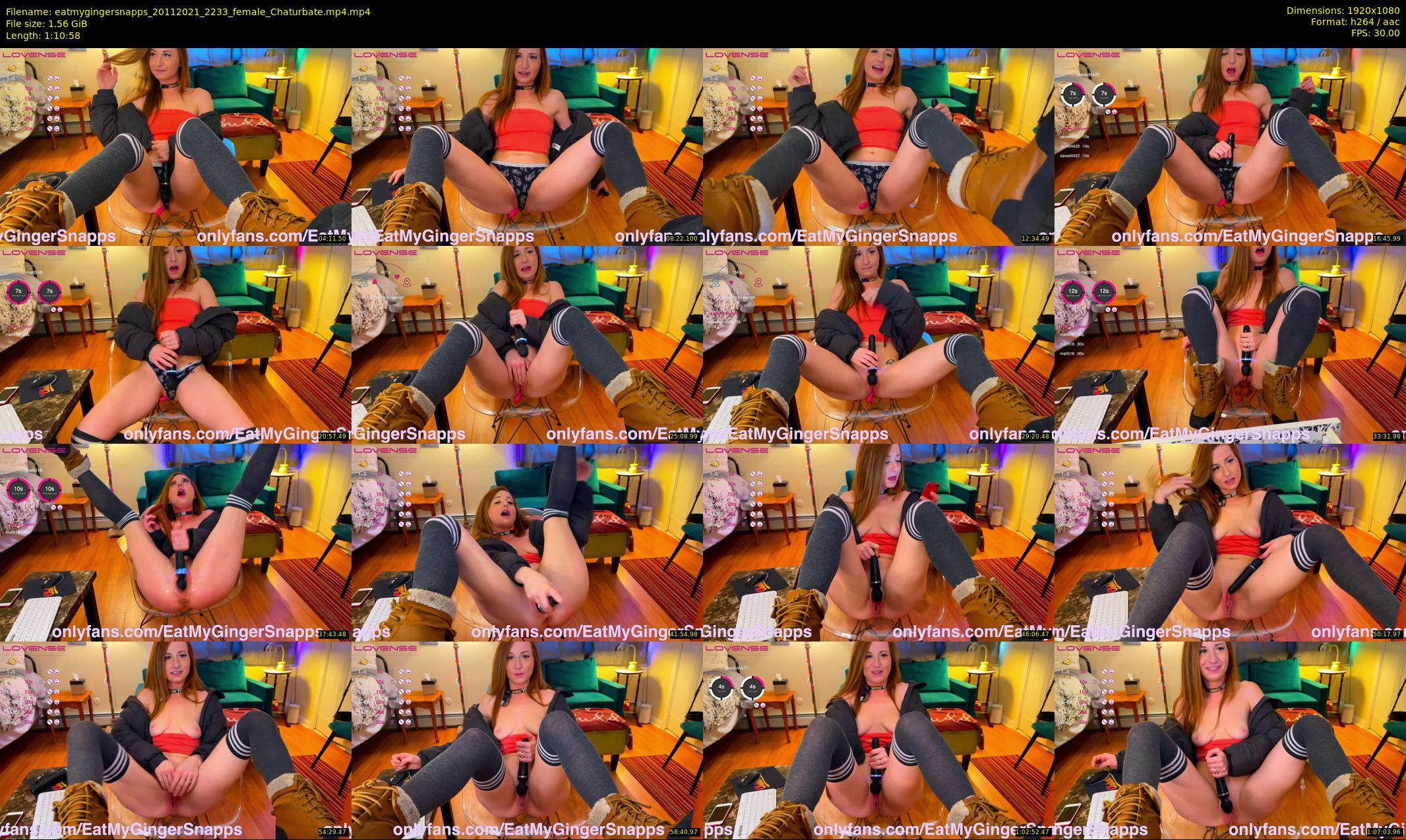 eatmygingersnapps — 71 minute Chaturbate female cam show recording, 1080p, Nov 20, 2021