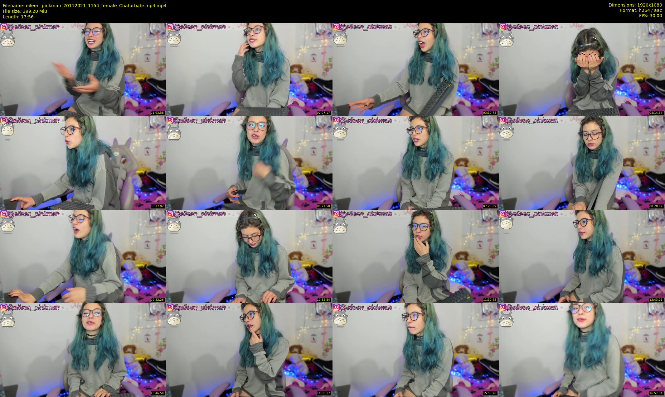 eileen_pinkman — 18 minute Chaturbate female cam show recording, 1080p, Nov 20, 2021