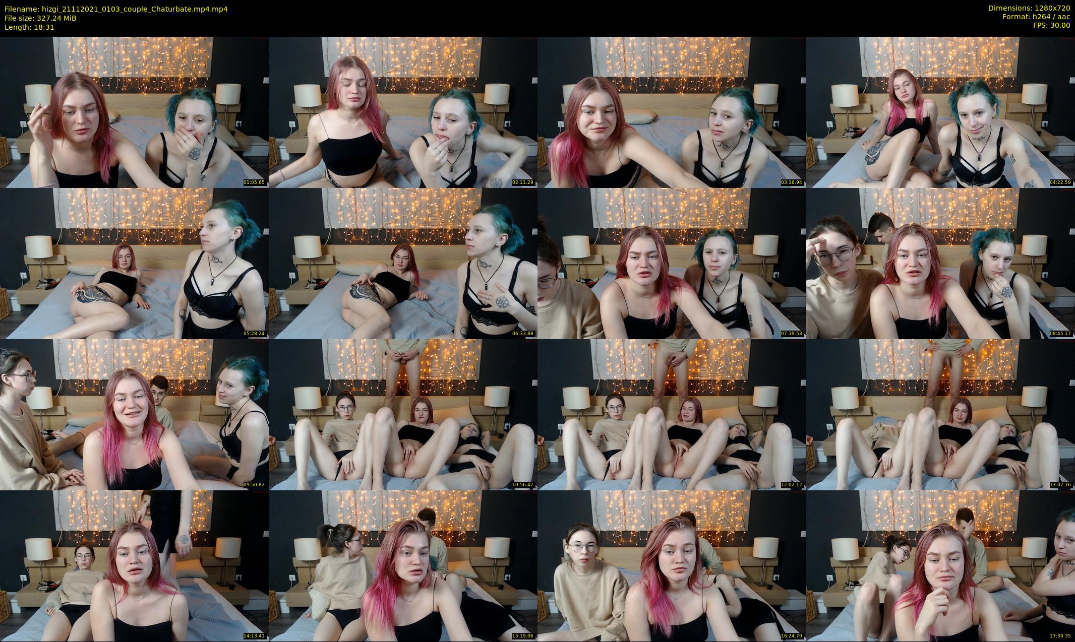 hizgi — 19 minute Chaturbate couple cam show recording, 720p, Nov 21, 2021