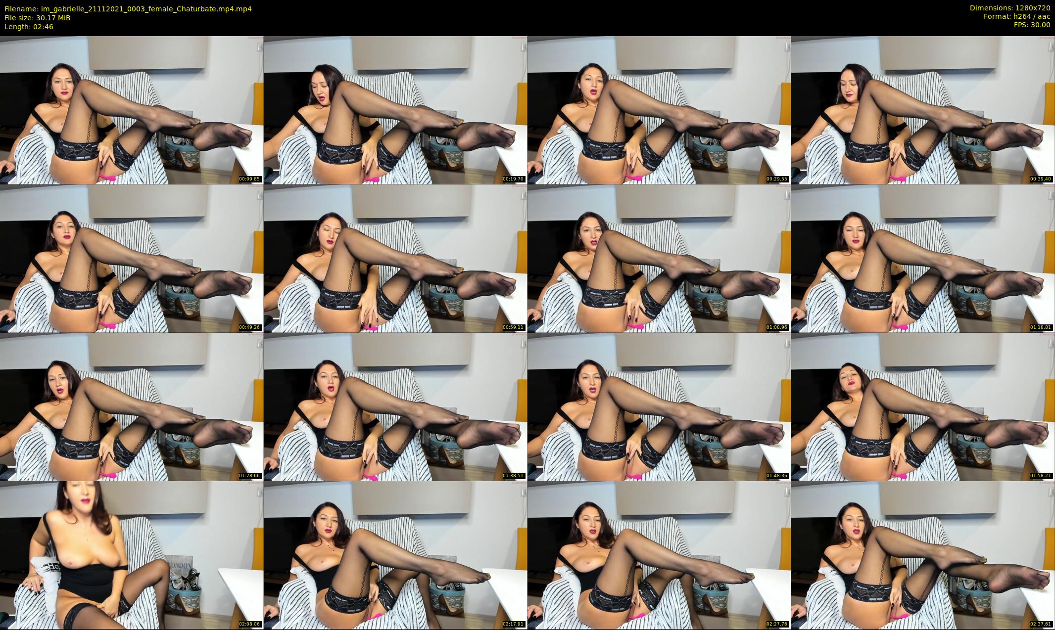 im_gabrielle — 3 minute Chaturbate female cam show recording, 720p, Nov 21, 2021