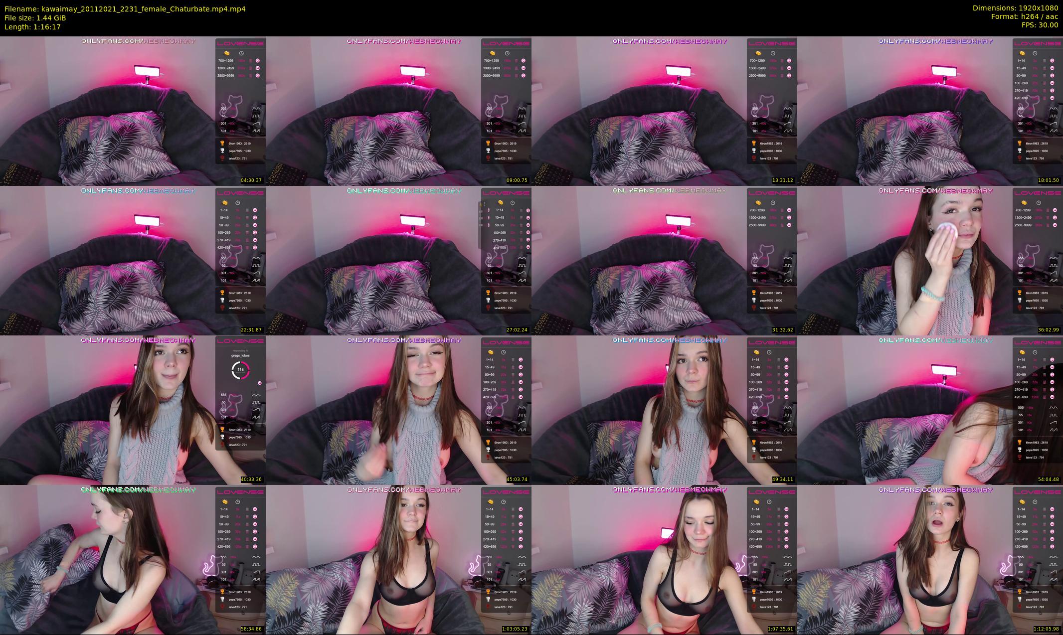 kawaimay — 77 minute Chaturbate female cam show recording, 1080p, Nov 20, 2021