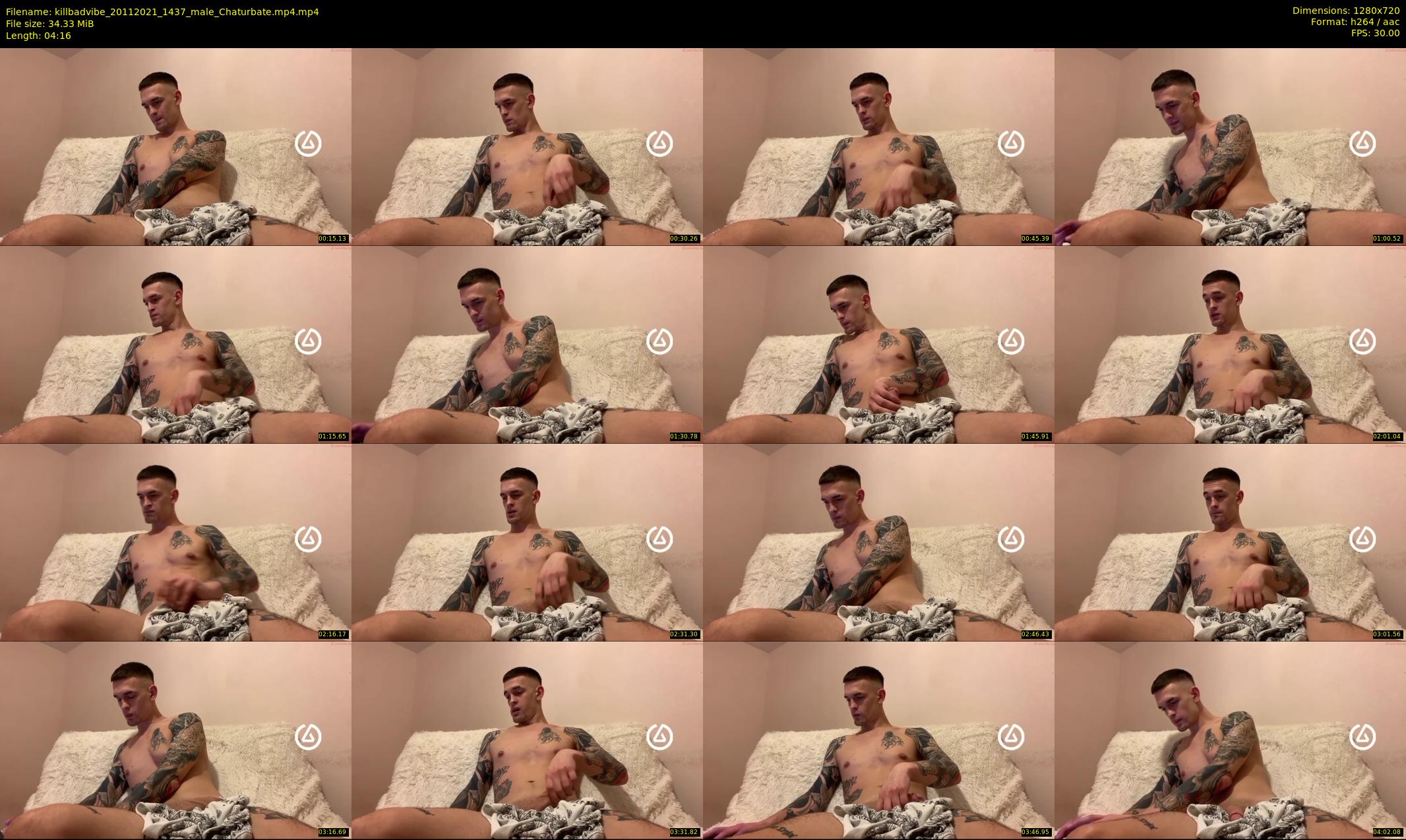 killbadvibe — 5 minute Chaturbate male cam show recording, 720p, Nov 20, 2021