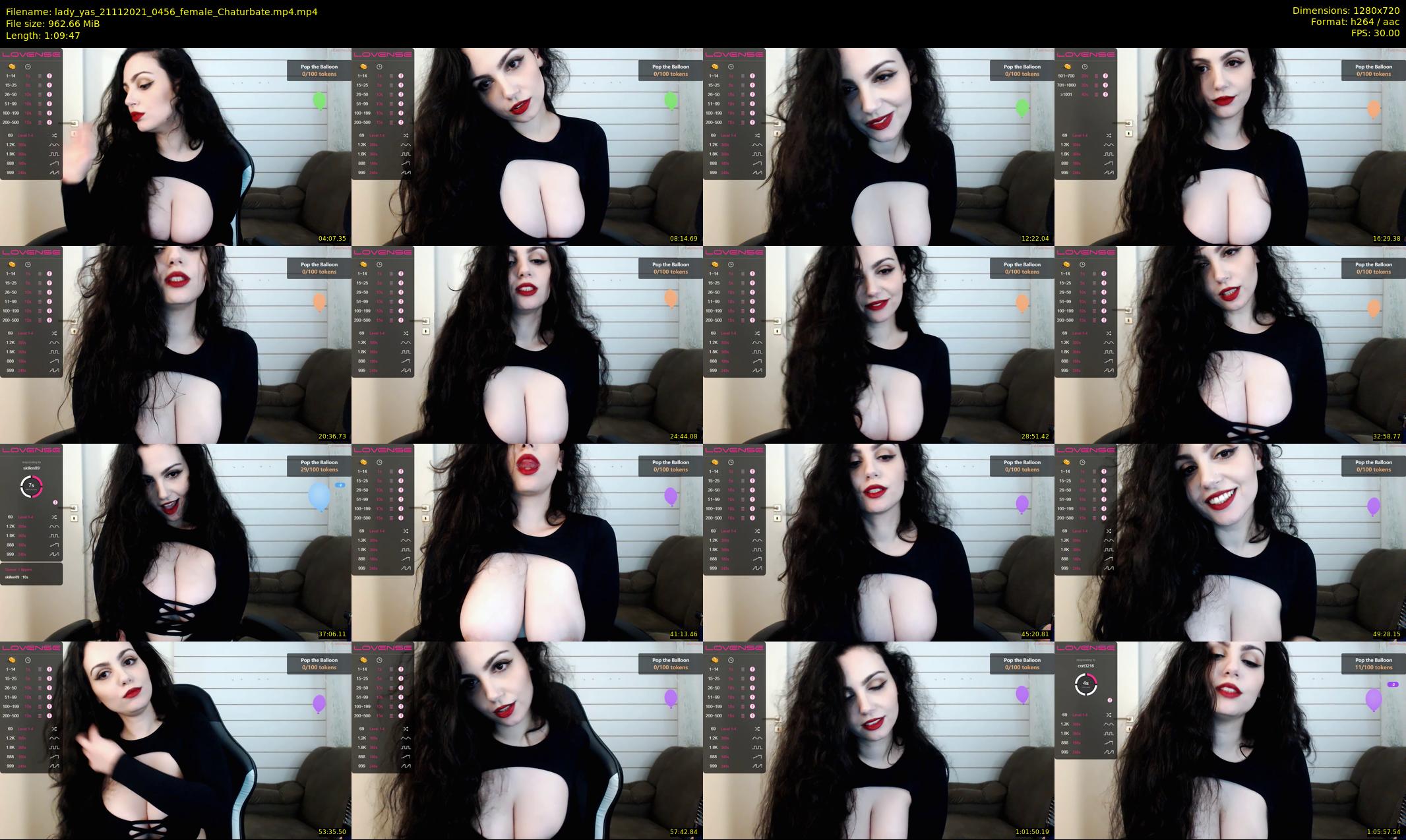 lady_yas — 70 minute Chaturbate female cam show recording, 720p, Nov 21, 2021